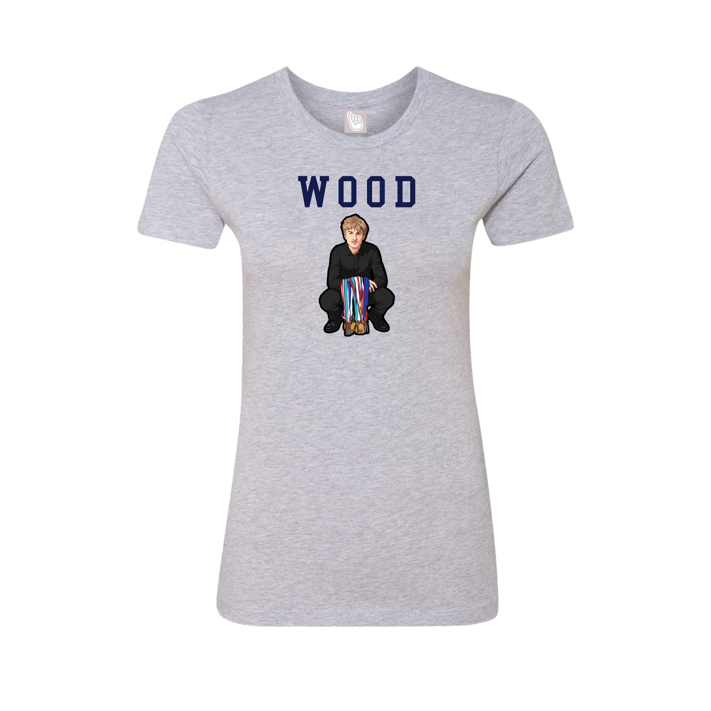 Fitted Women's Tee — Shirsey in Grey