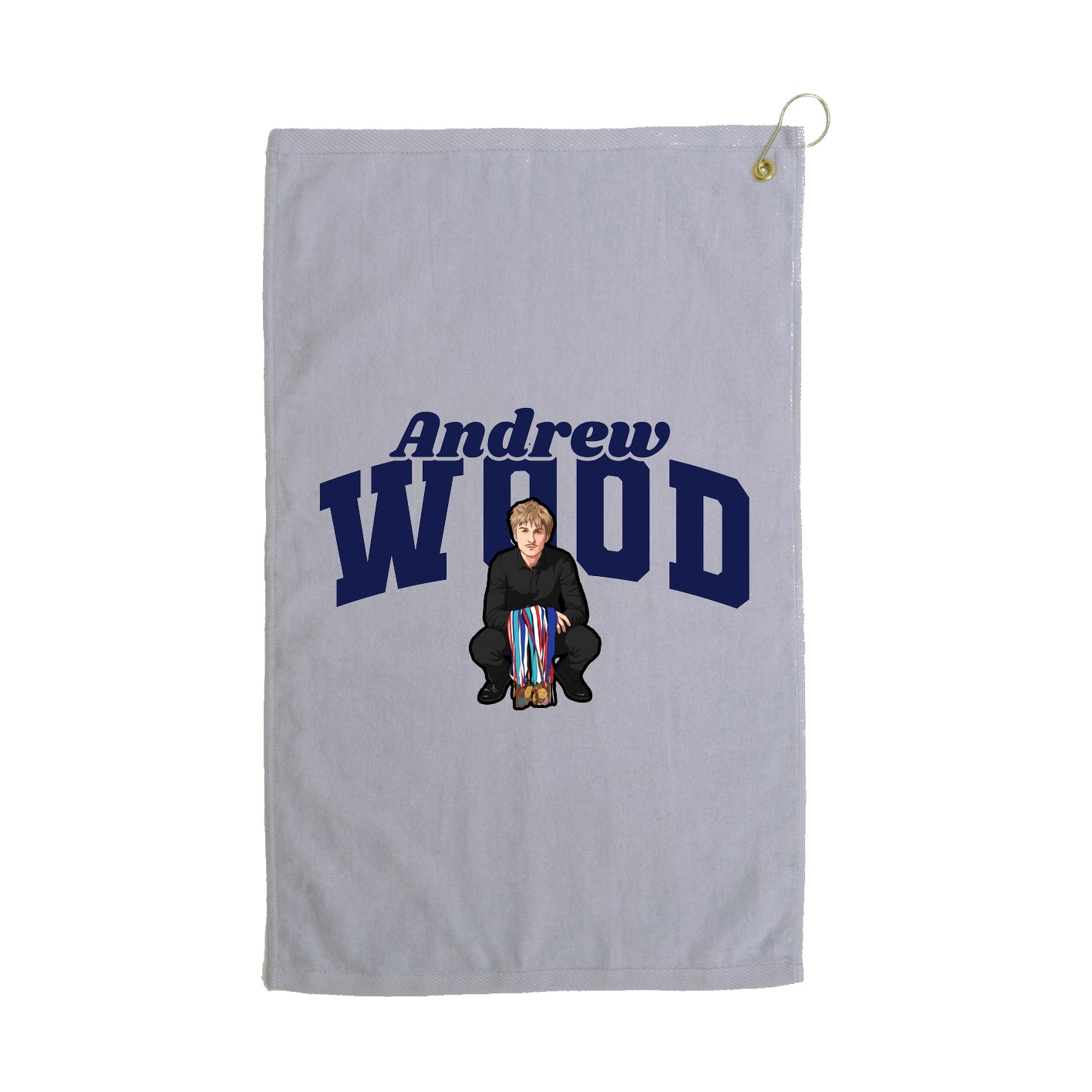 Golf Towel — Signature Arch in Grey