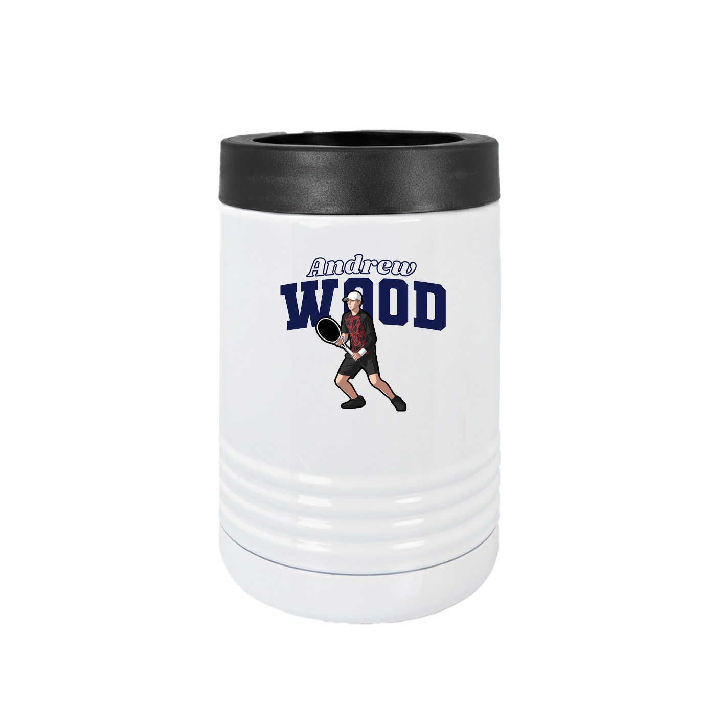 Beverage Holder — Name Arch in White