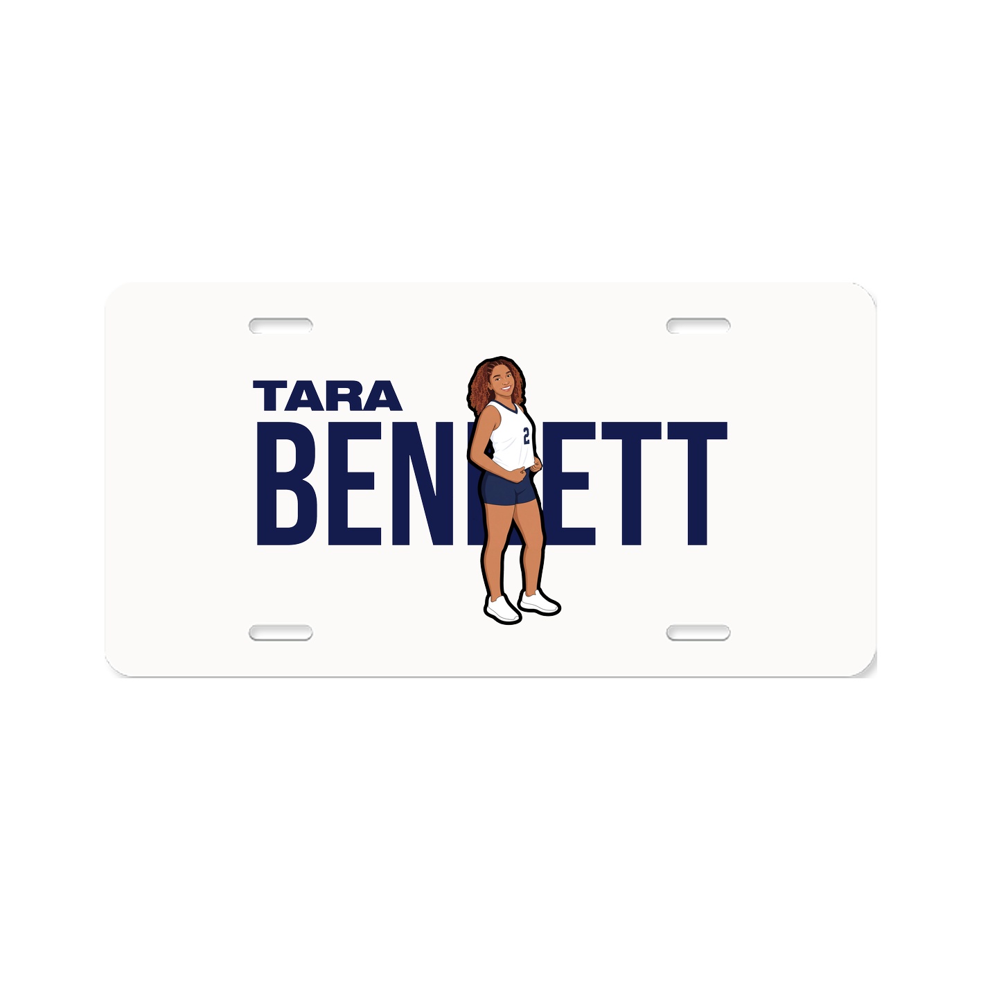 License Plate — Player Name in Classic