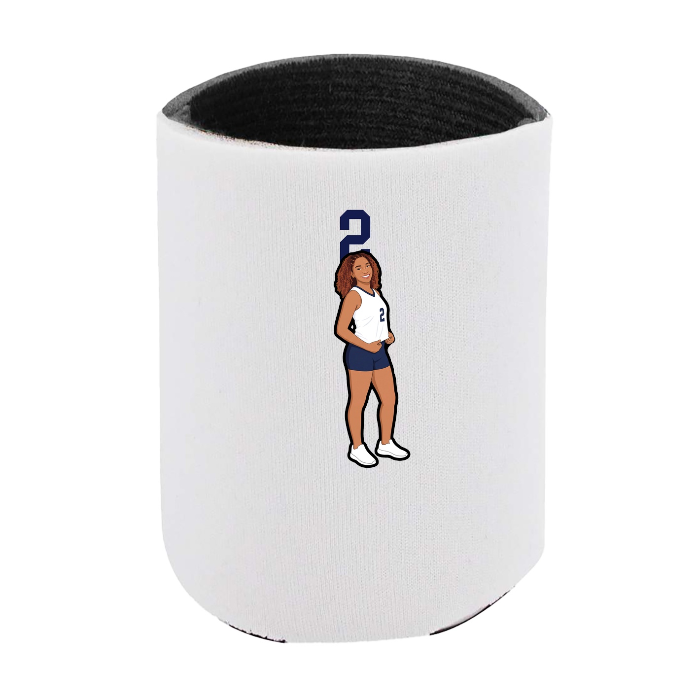 Can Holder — Number Top in White
