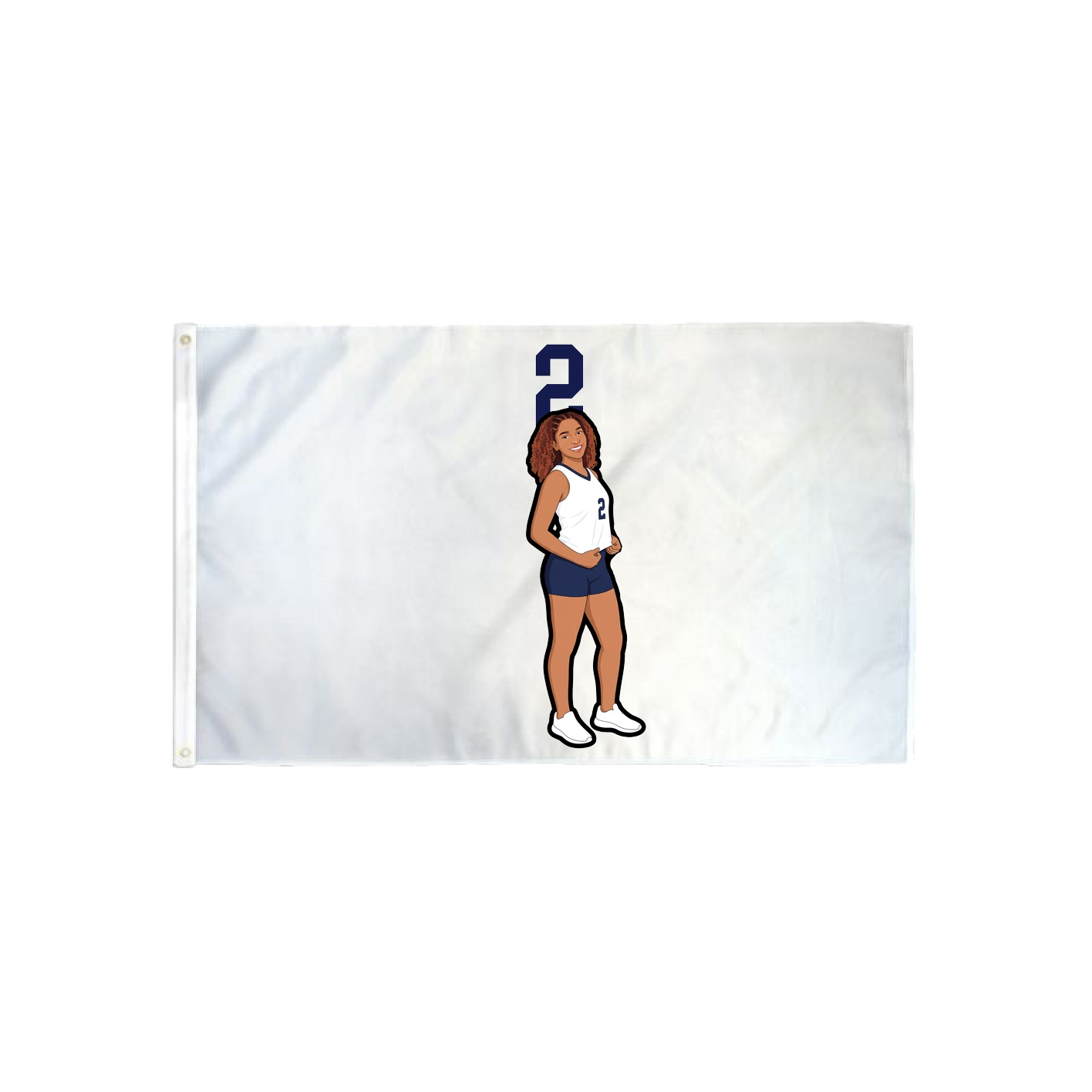 3x5 Flag — Number Top in Classic