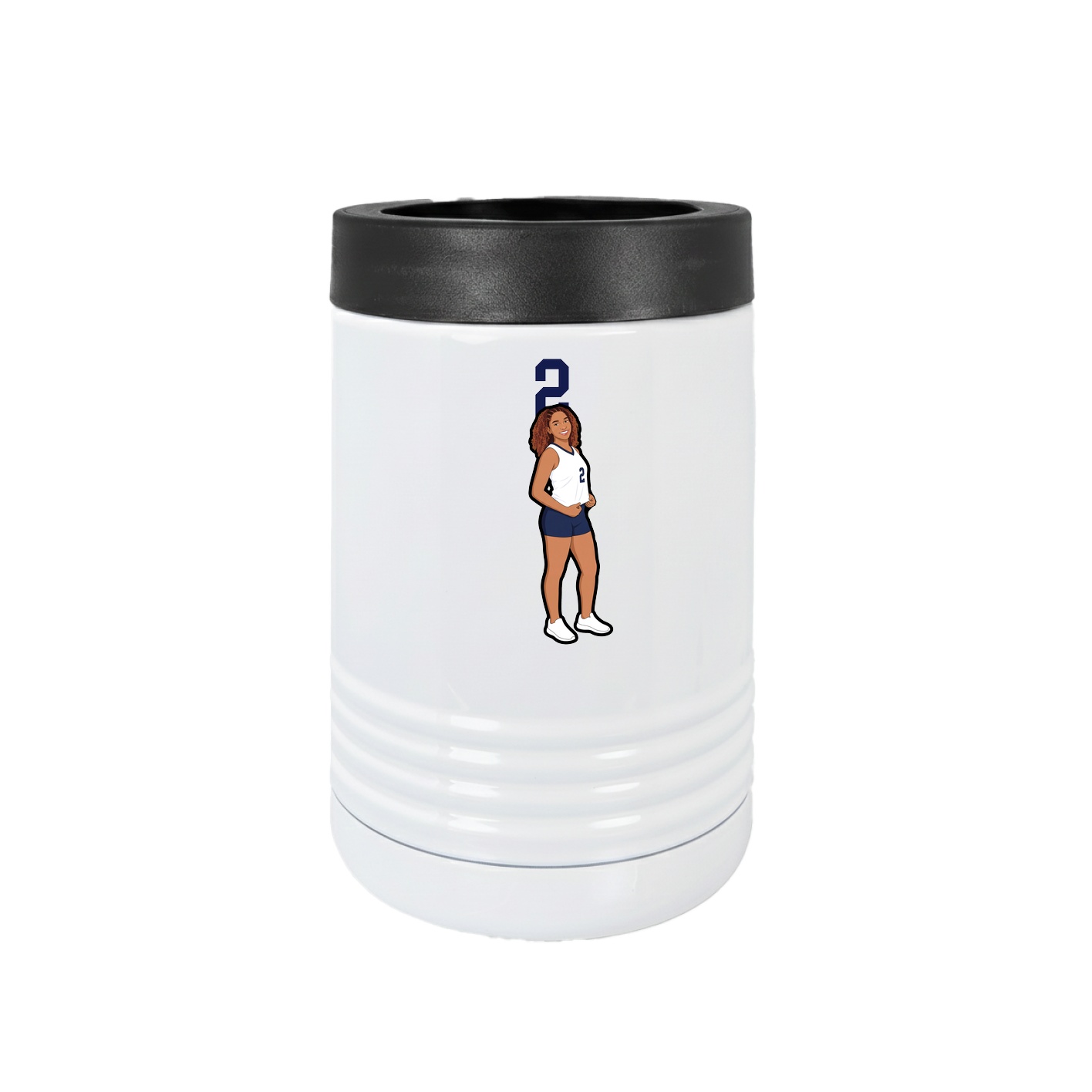 Beverage Holder — Number Top in White