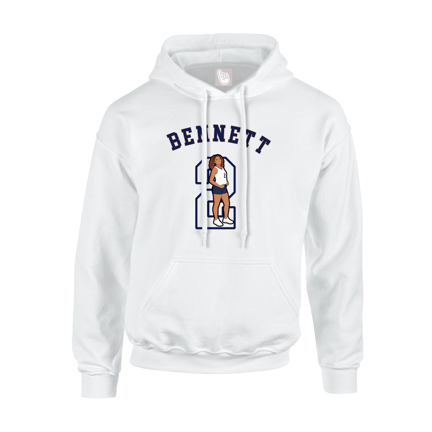 Hoodie — Shirsey Arch in White