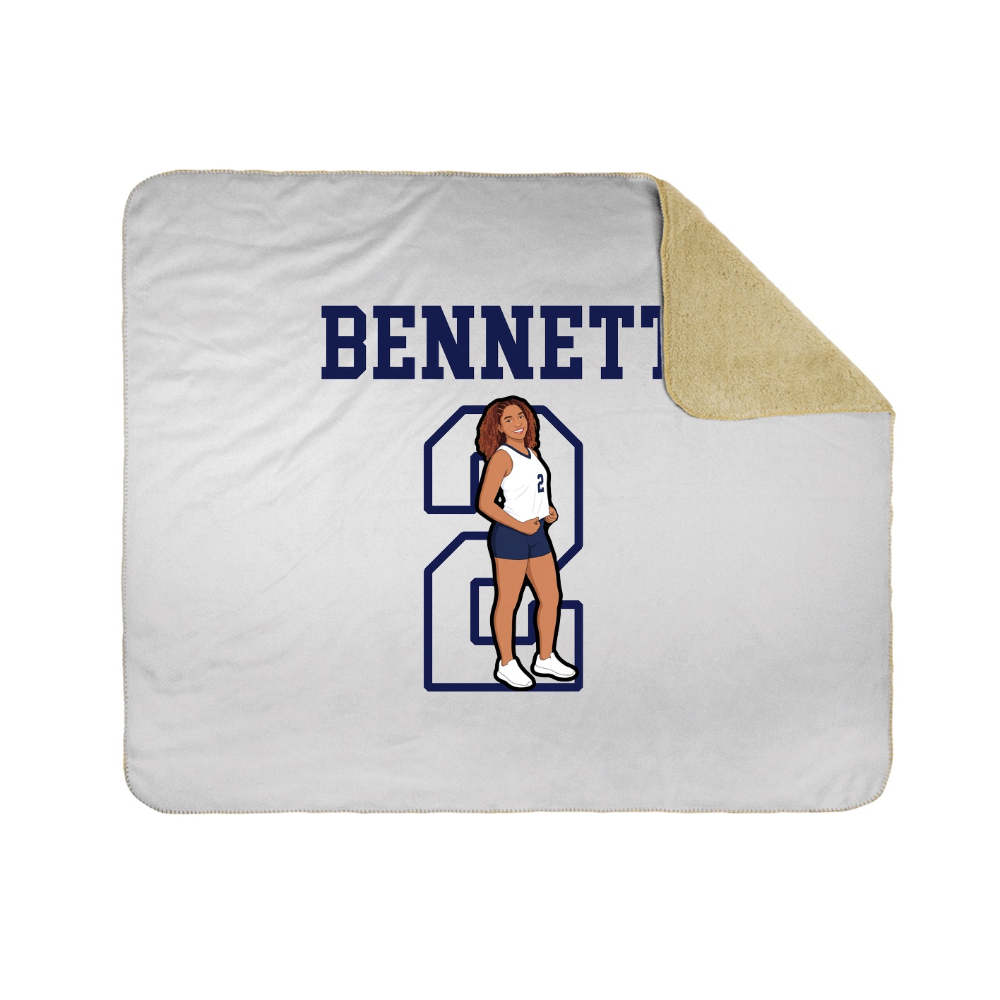 Throw Blanket — Shirsey in White