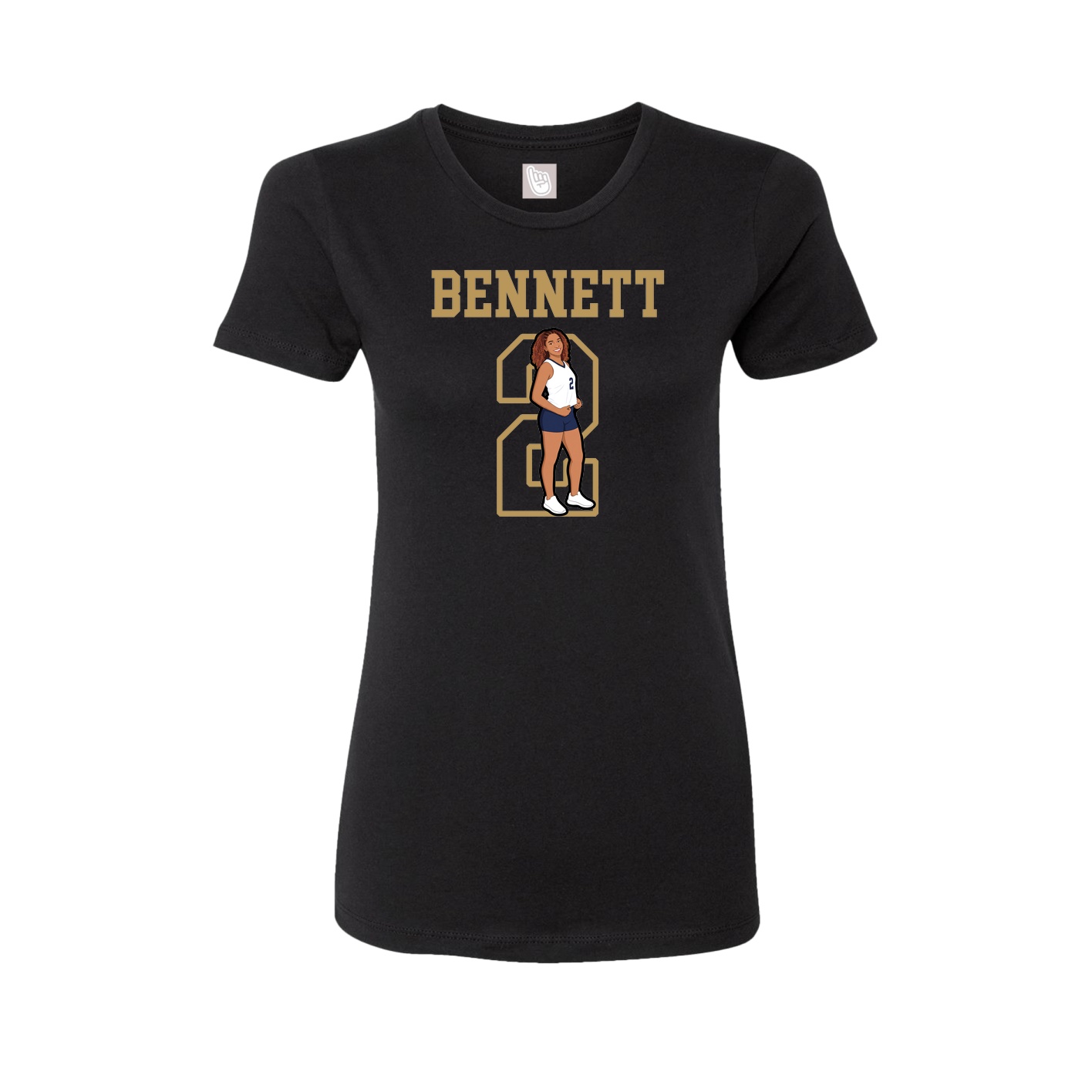 Fitted Women's Tee — Shirsey in Black