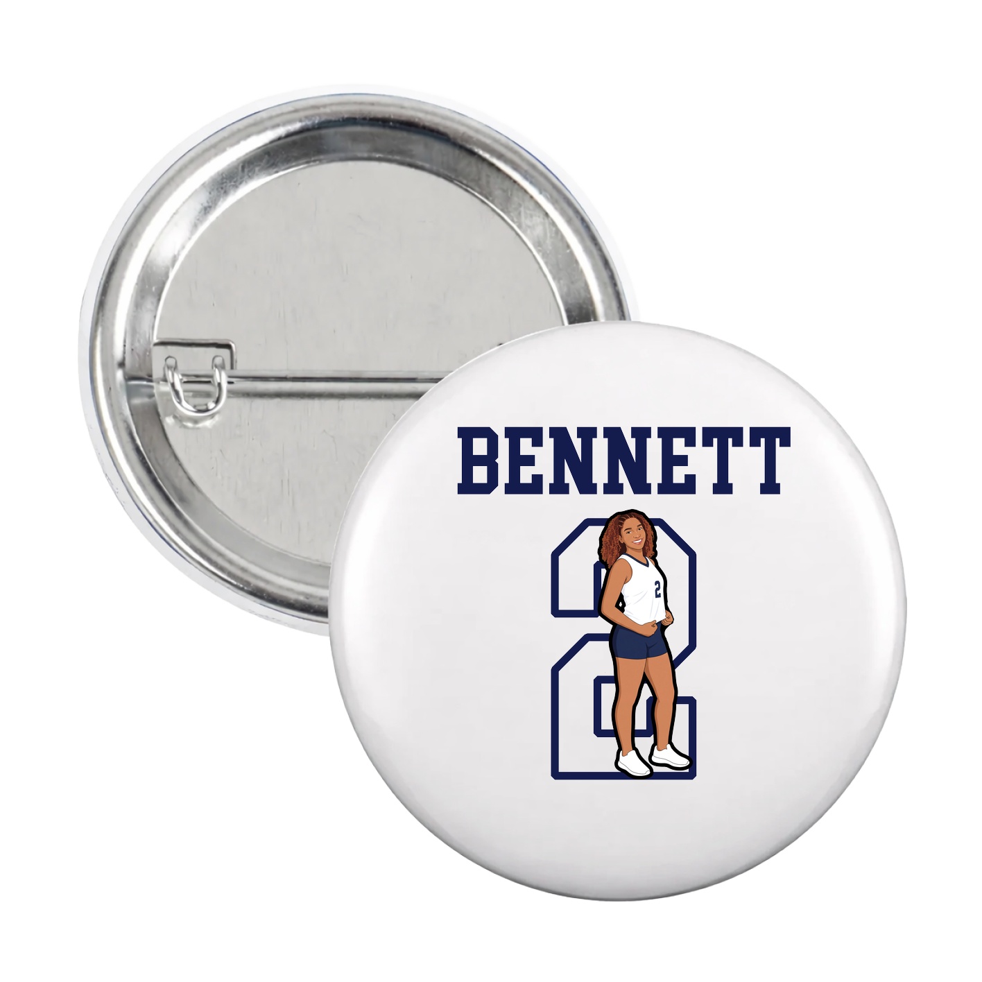 Game Day Button — Shirsey in White