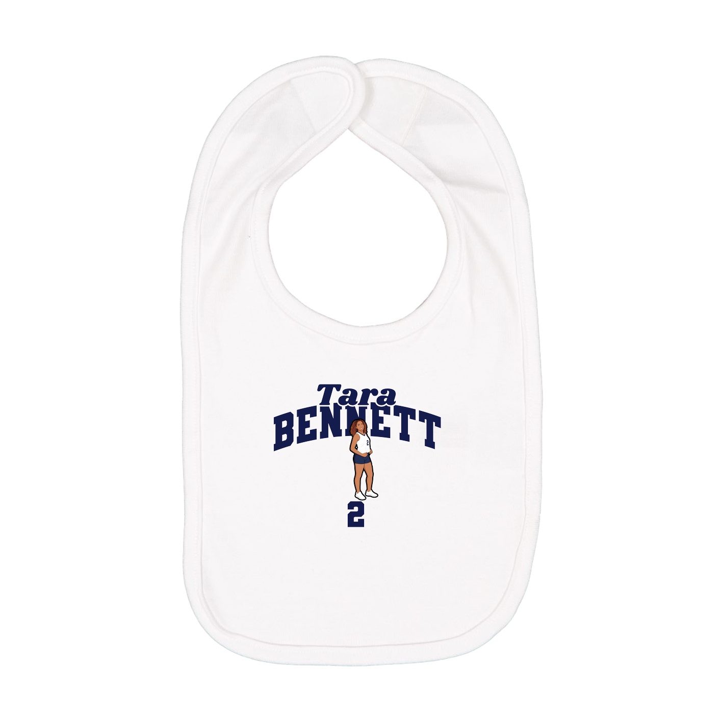 Infant Bib — Signature Arch in White
