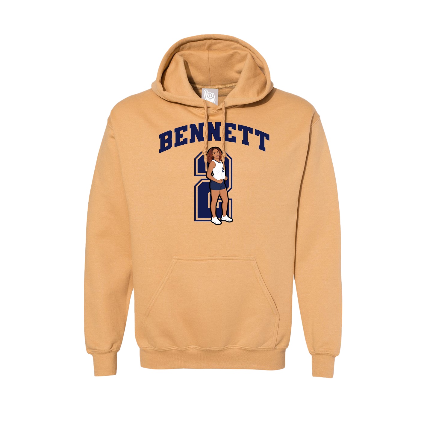 Hoodie — Number in Vegas Gold