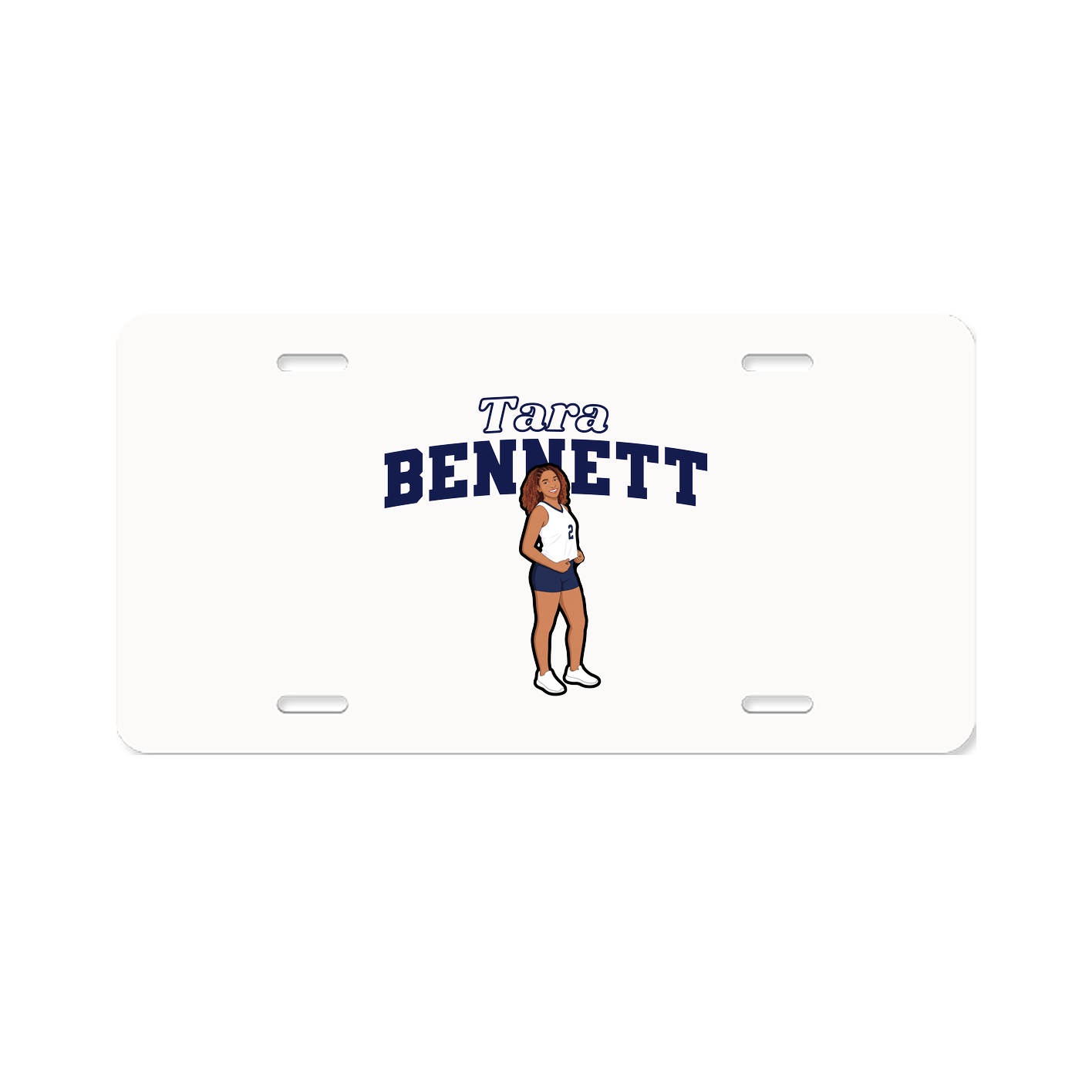 License Plate — Name Arch in Classic