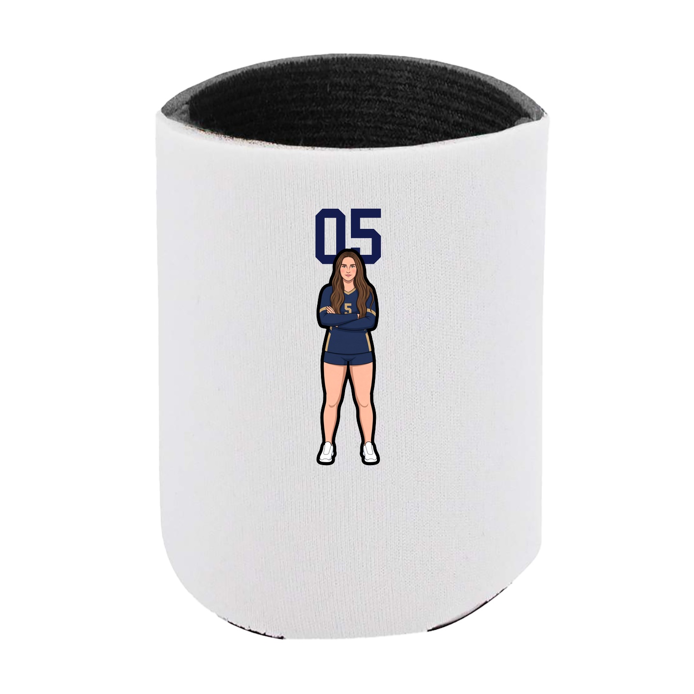 Can Holder — Number Top in White
