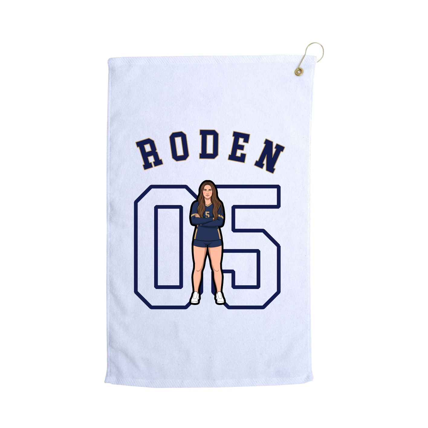 Golf Towel — Shirsey Arch in White