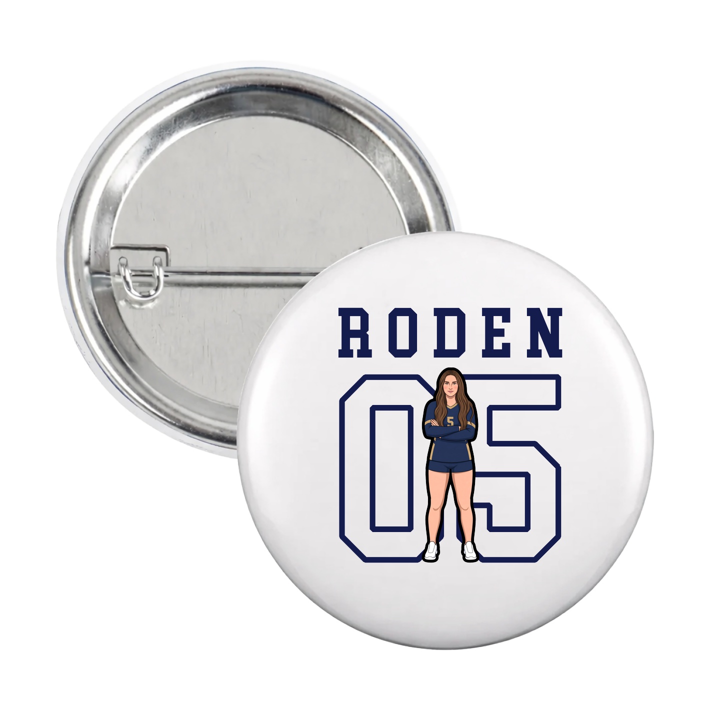Game Day Button — Shirsey in White