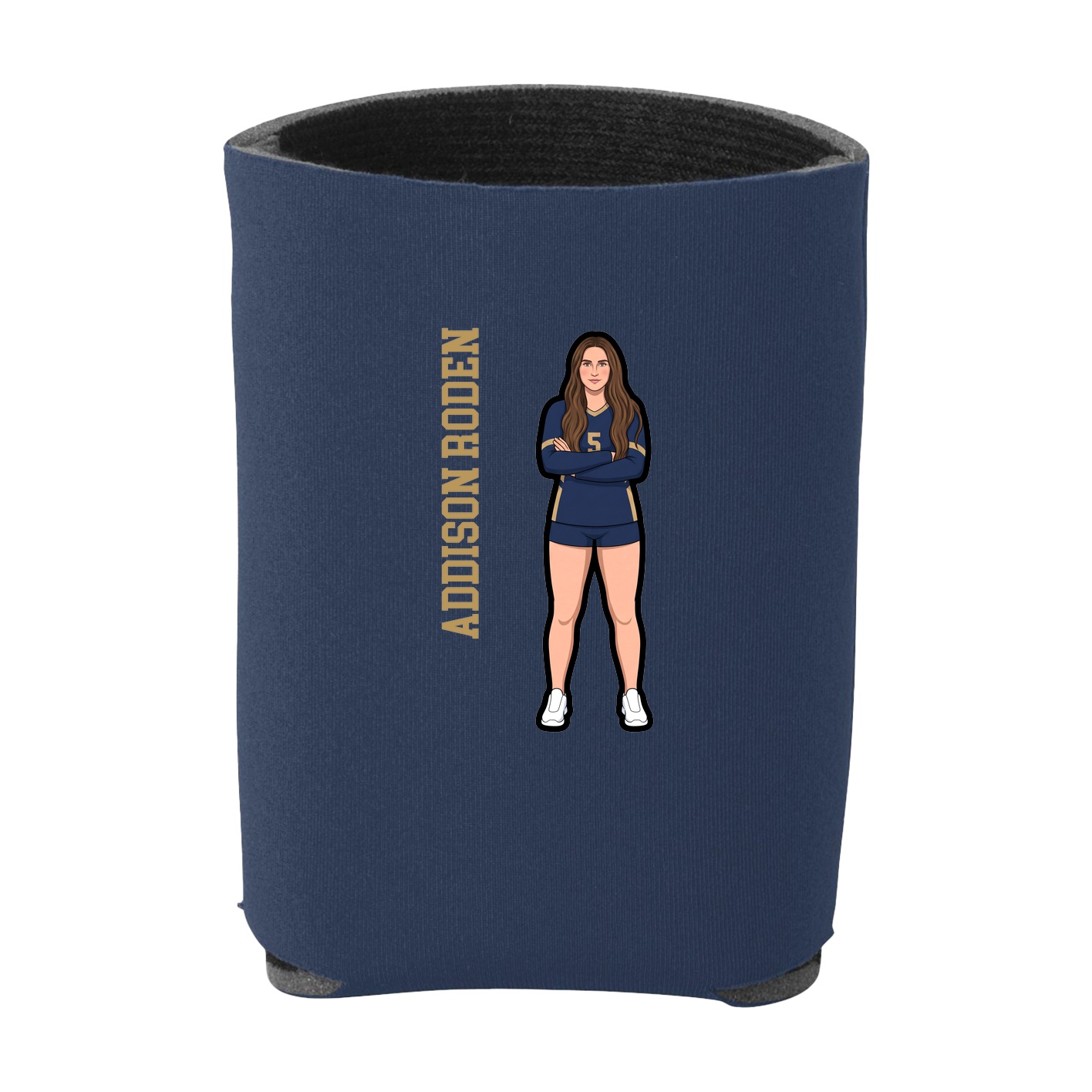 Can Holder — Name Vertical in Navy