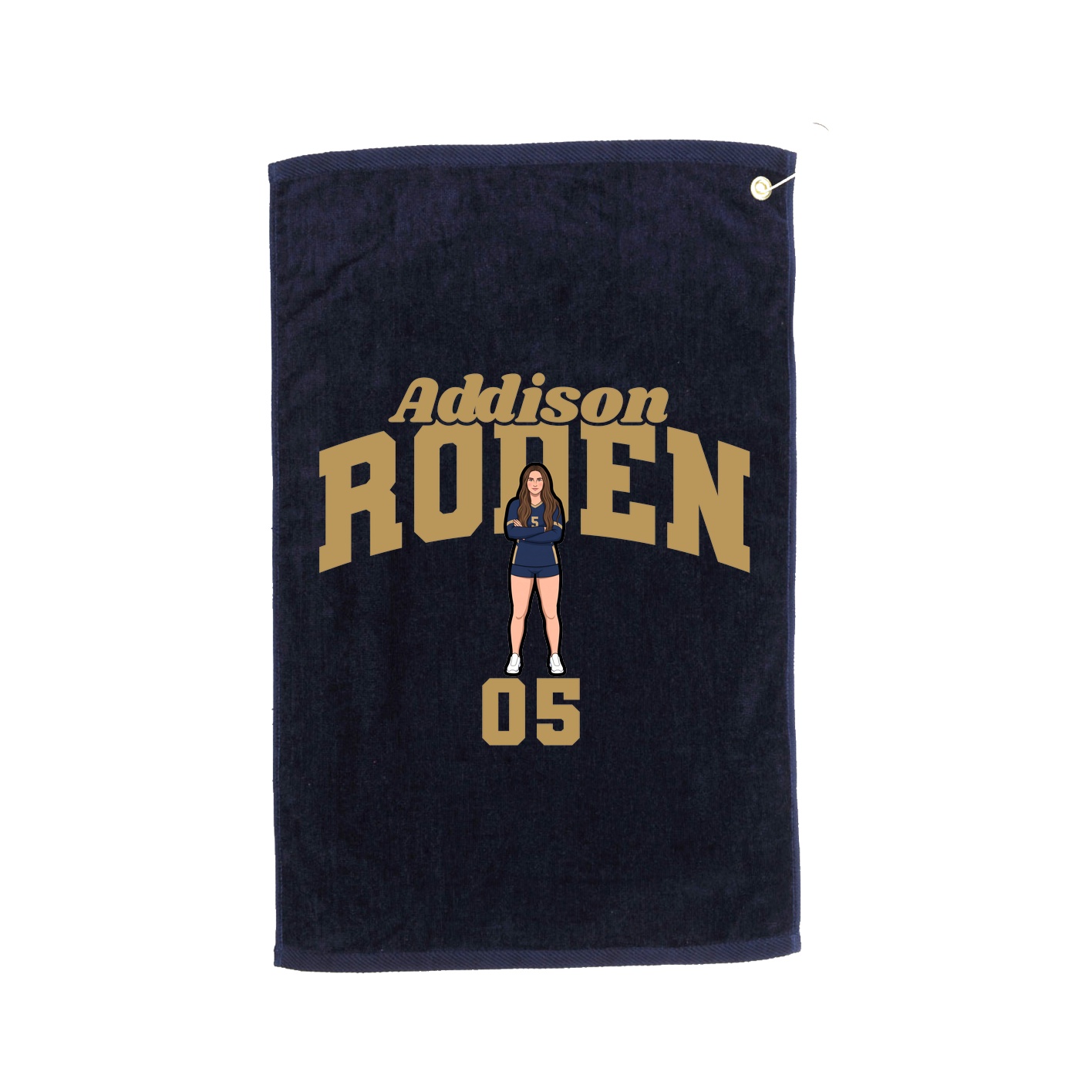 Golf Towel — Signature Arch in Navy