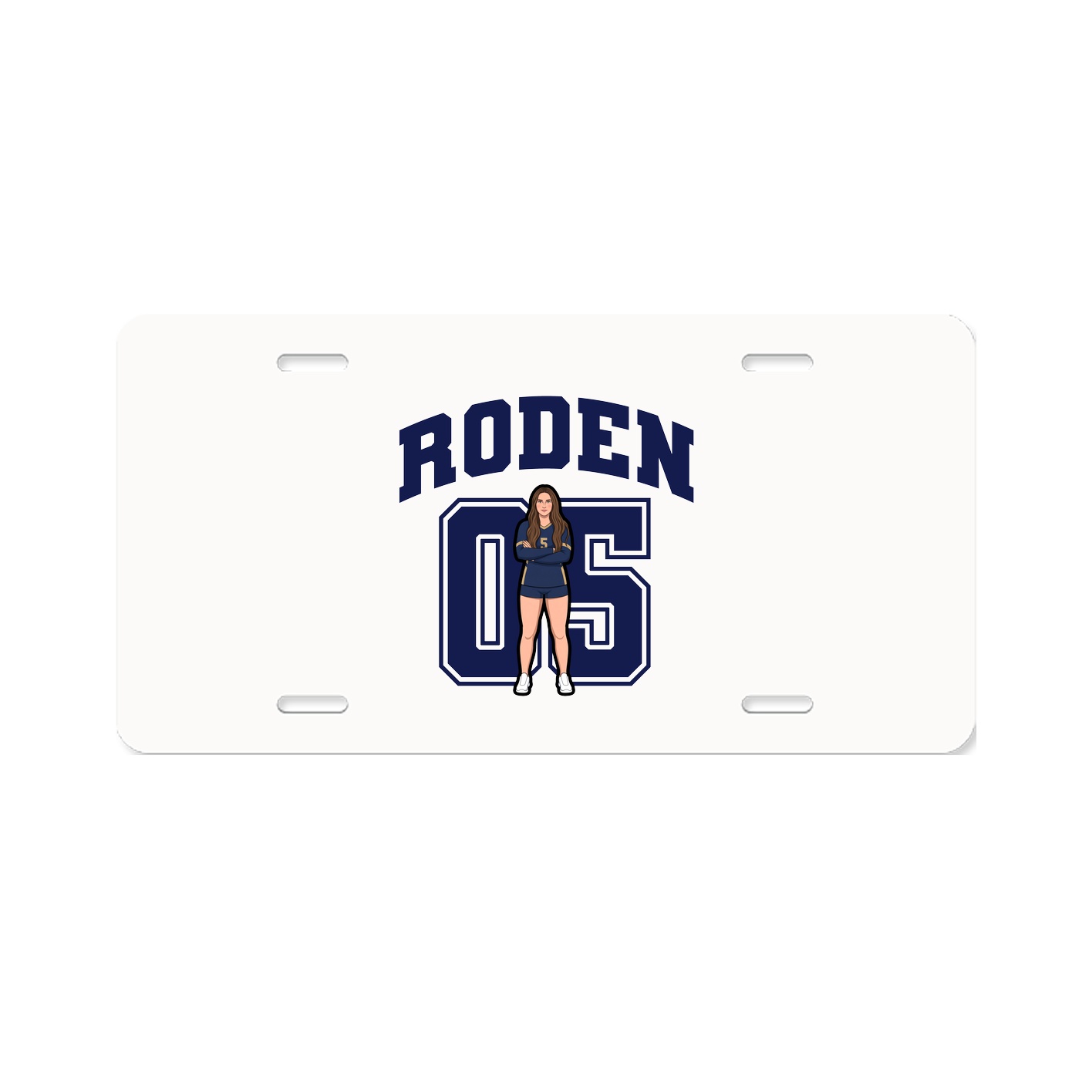 License Plate — Number in Classic