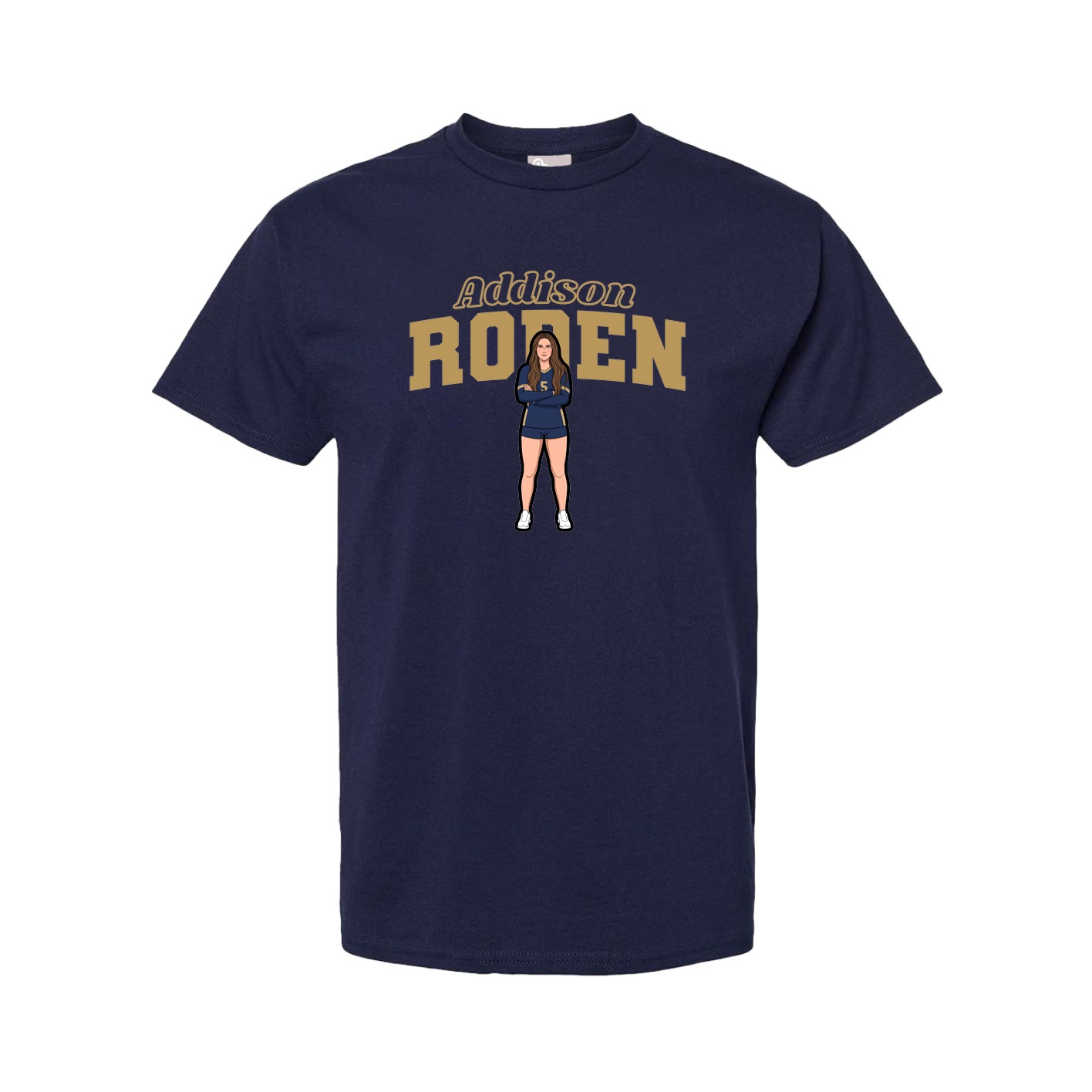 Youth Tee — Name Arch in Navy