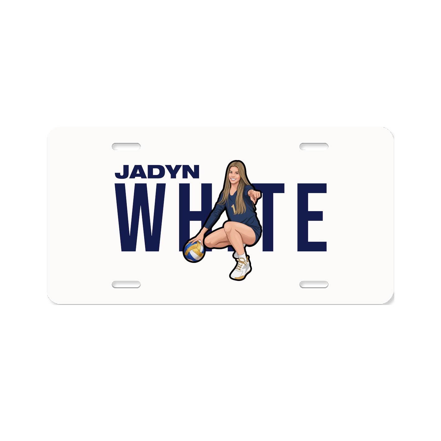 License Plate — Player Name in Classic