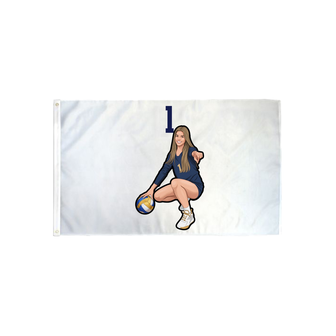 3x5 Flag — Number Top in Classic