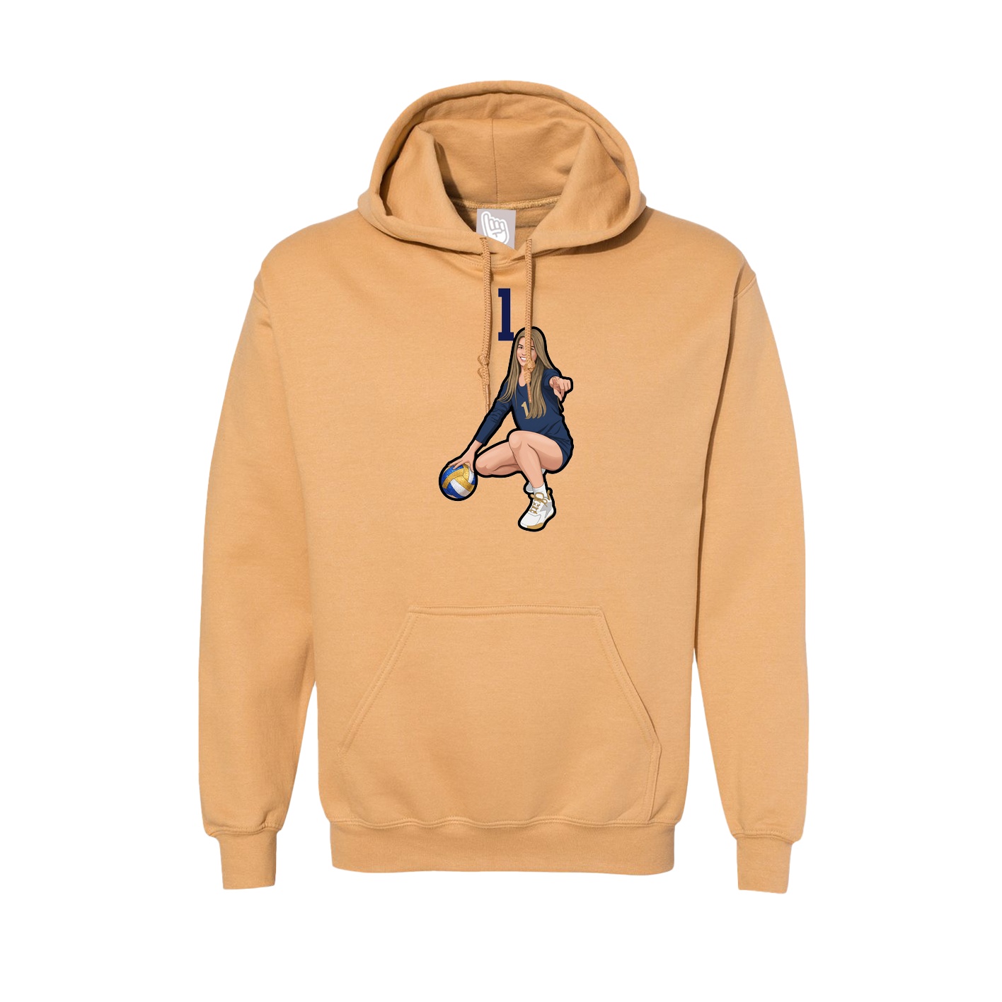 Hoodie — Number Top in Vegas Gold