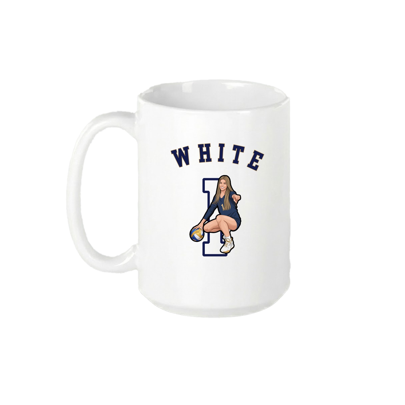 15oz Coffee Mug — Shirsey Arch in White
