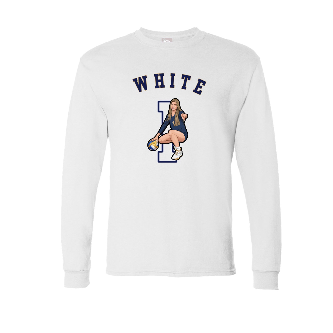 Long Sleeve Tee — Shirsey Arch in White