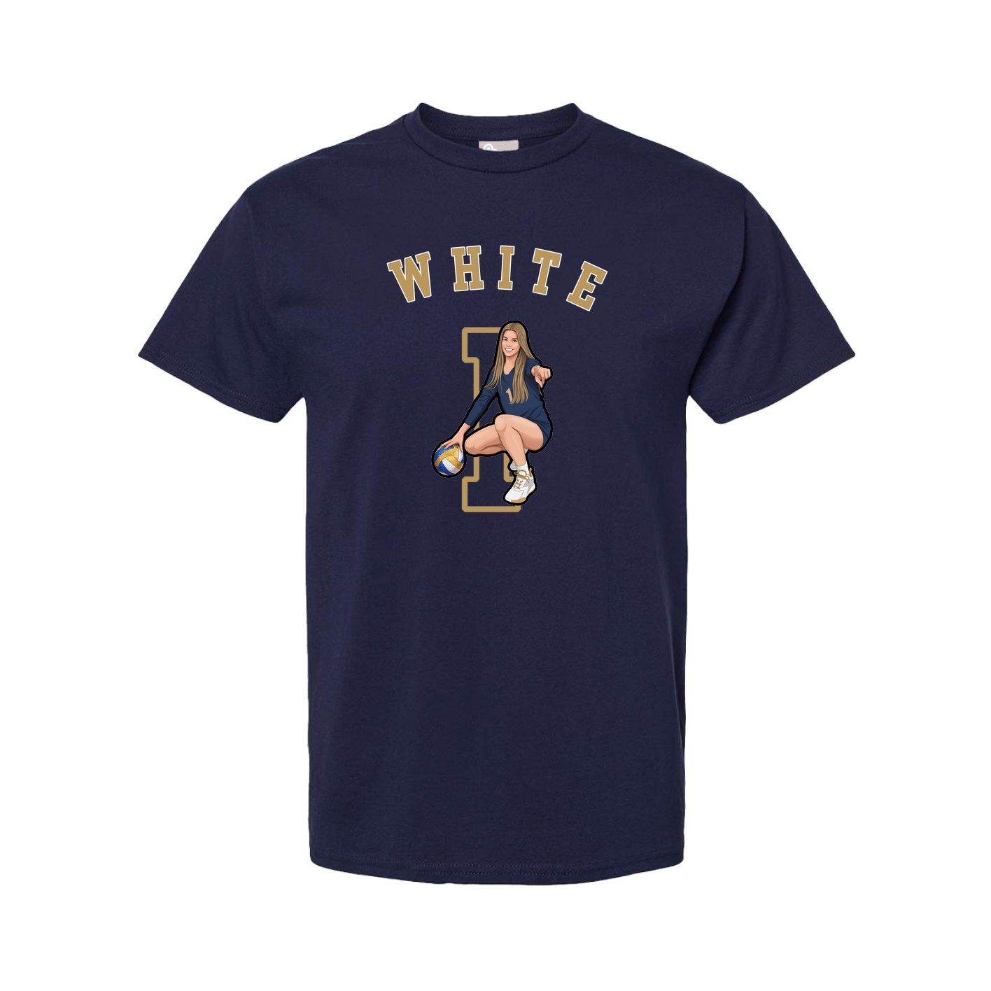 Youth Tee — Shirsey Arch in Navy