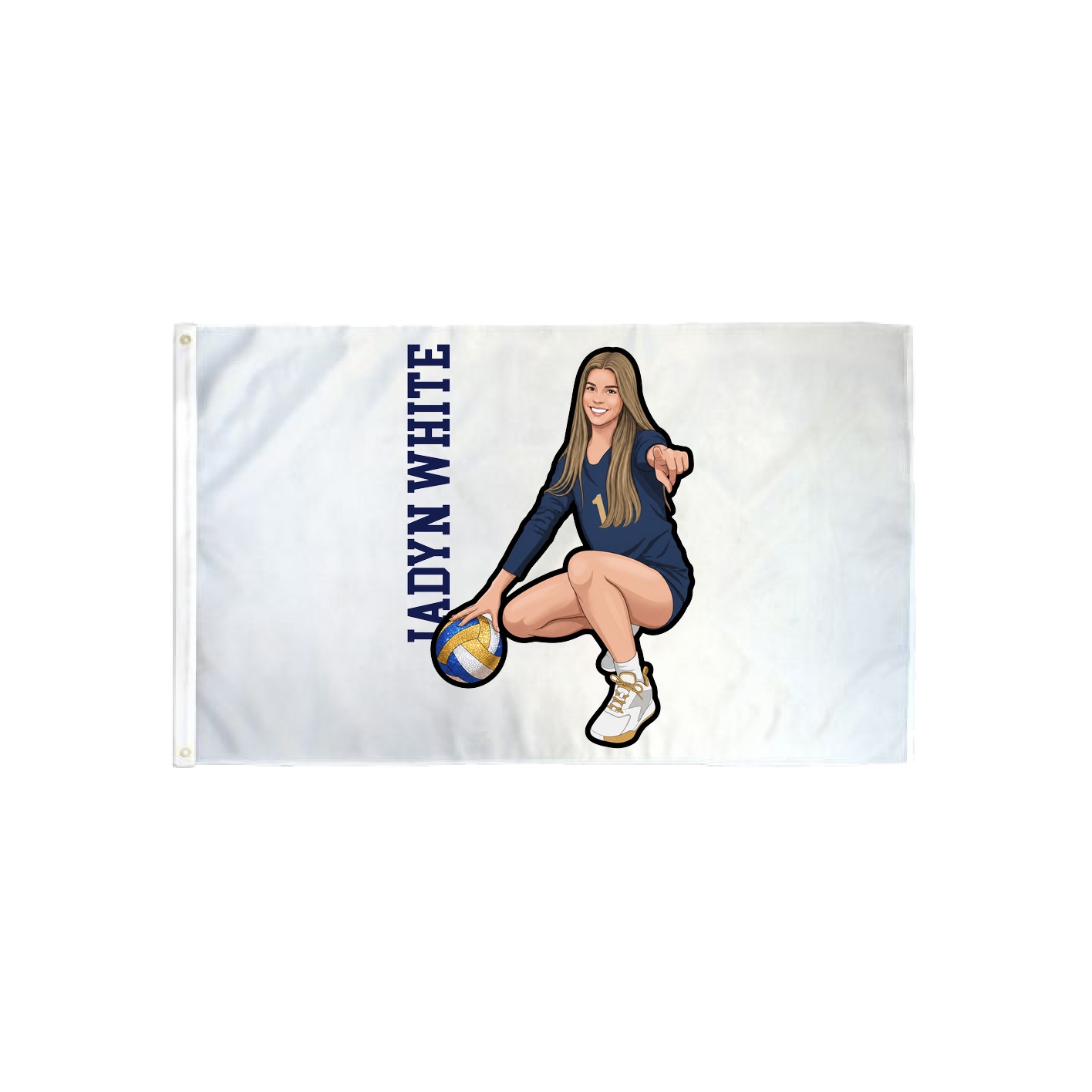 3x5 Flag — Name Vertical in Classic