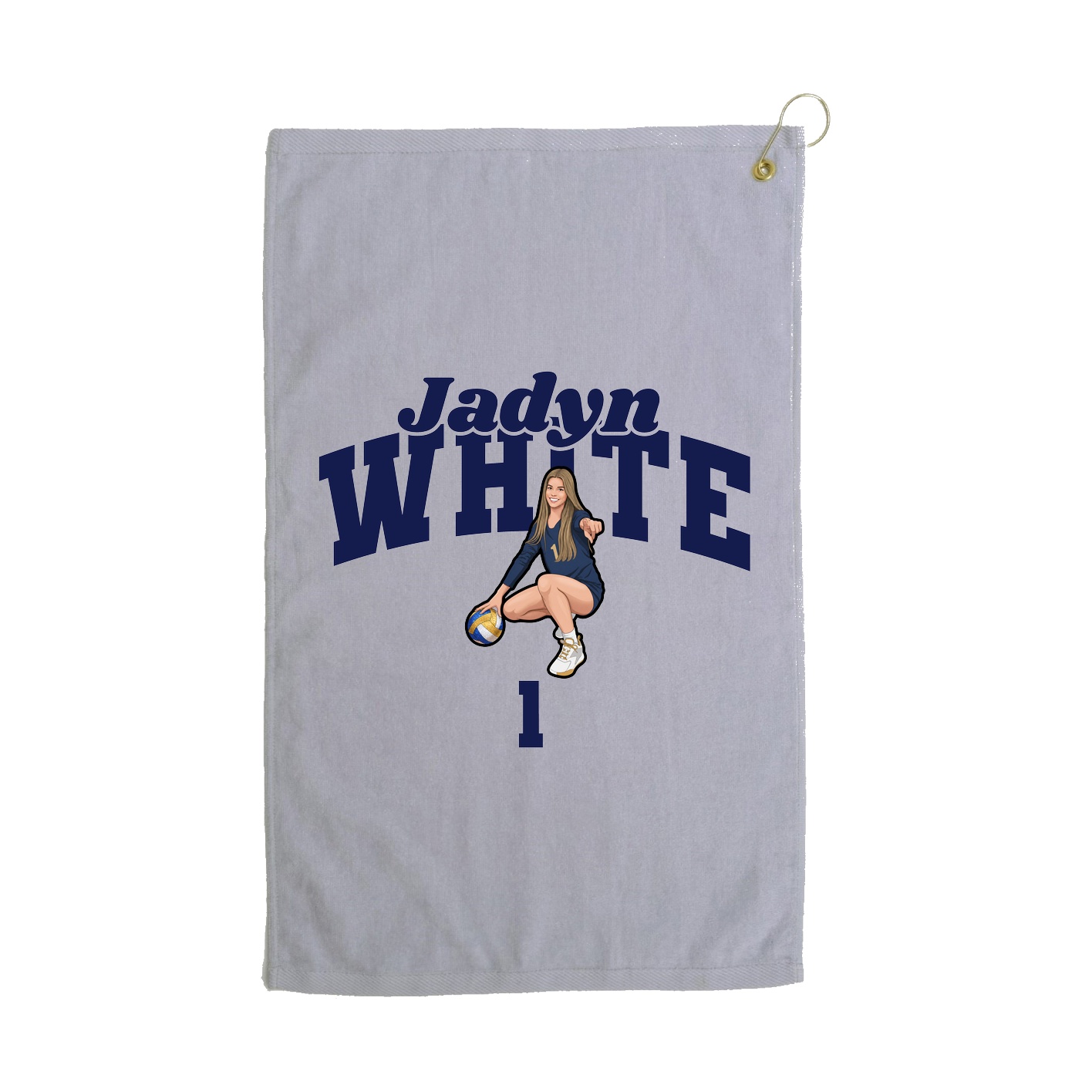 Golf Towel — Signature Arch in Grey