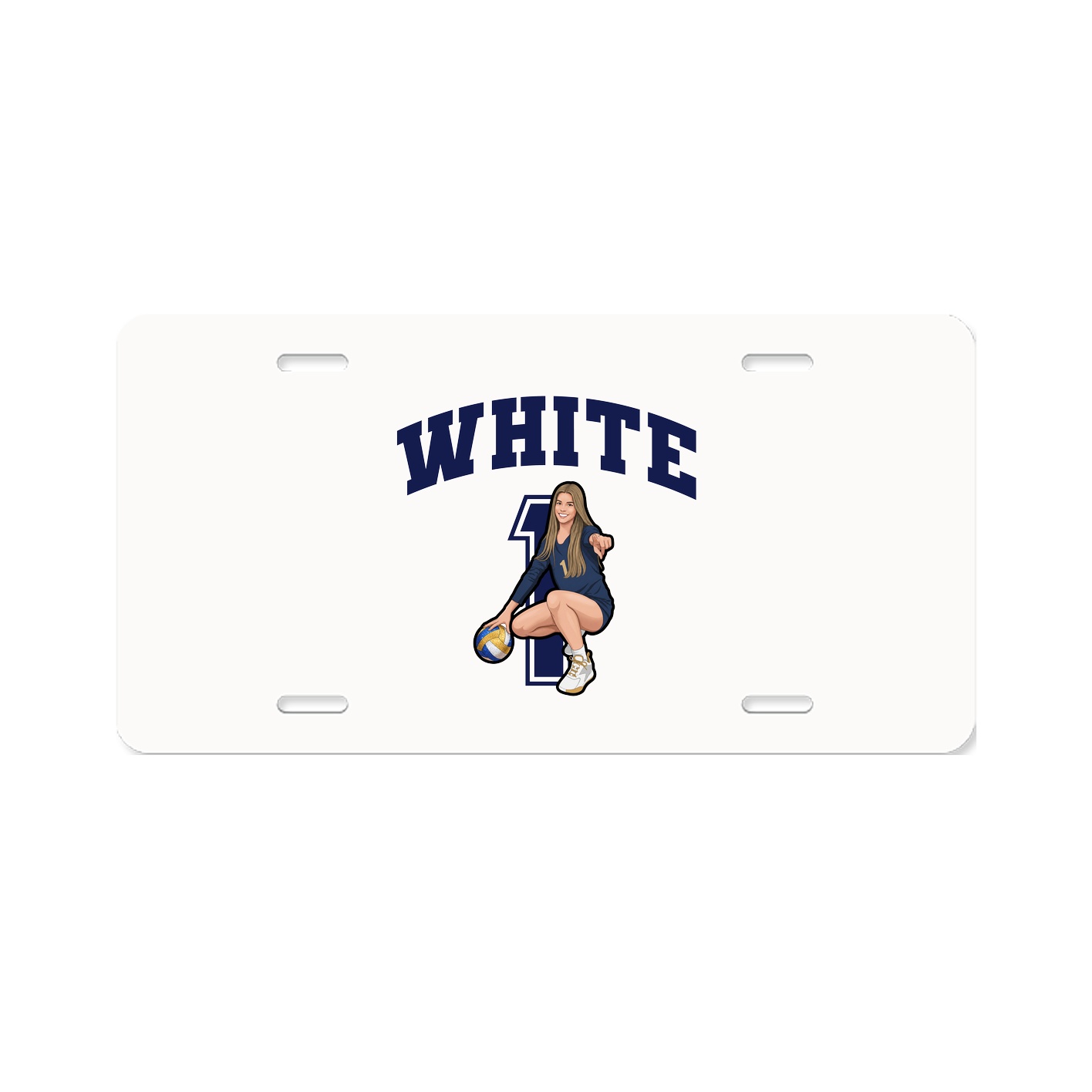 License Plate — Number in Classic
