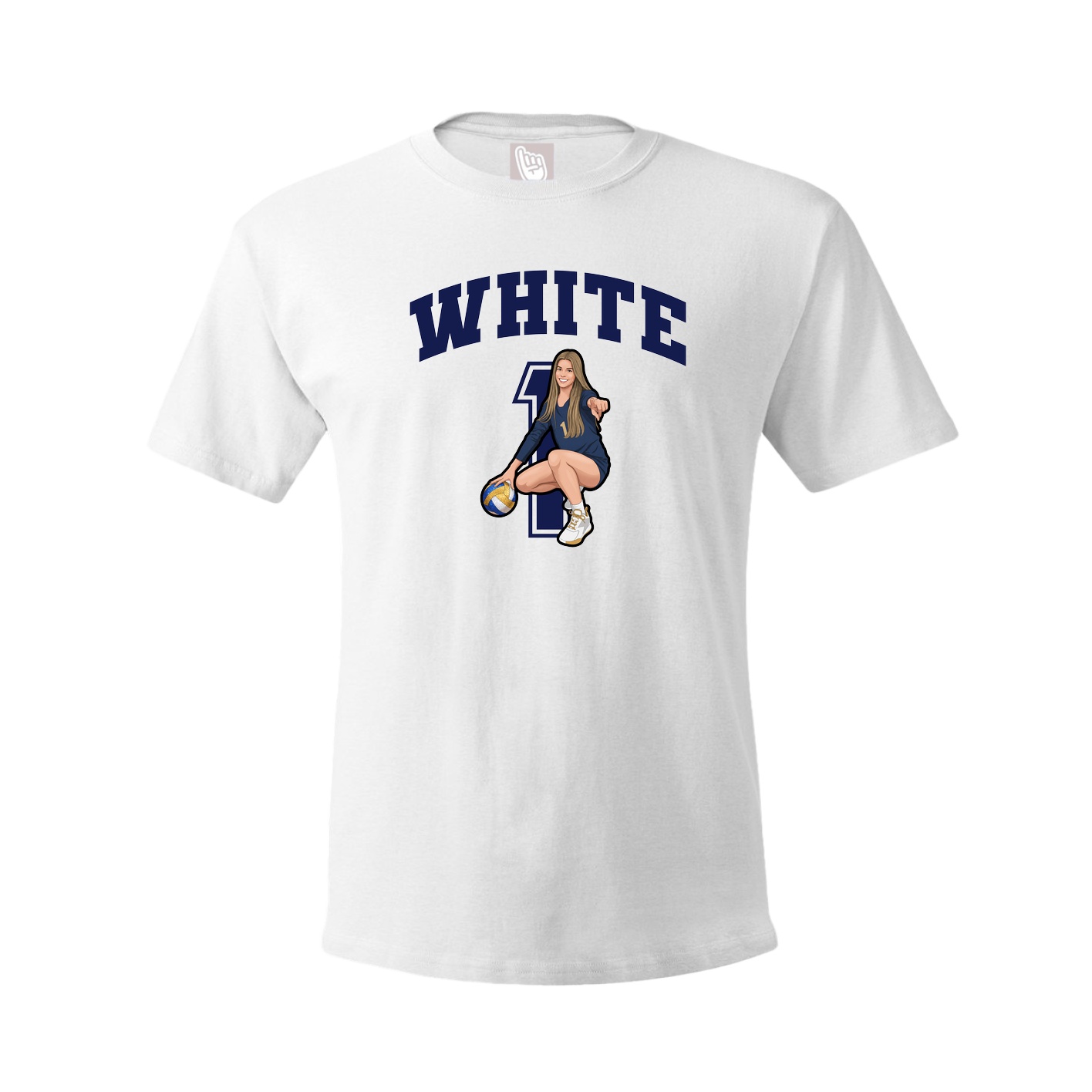 Tee — Number in White