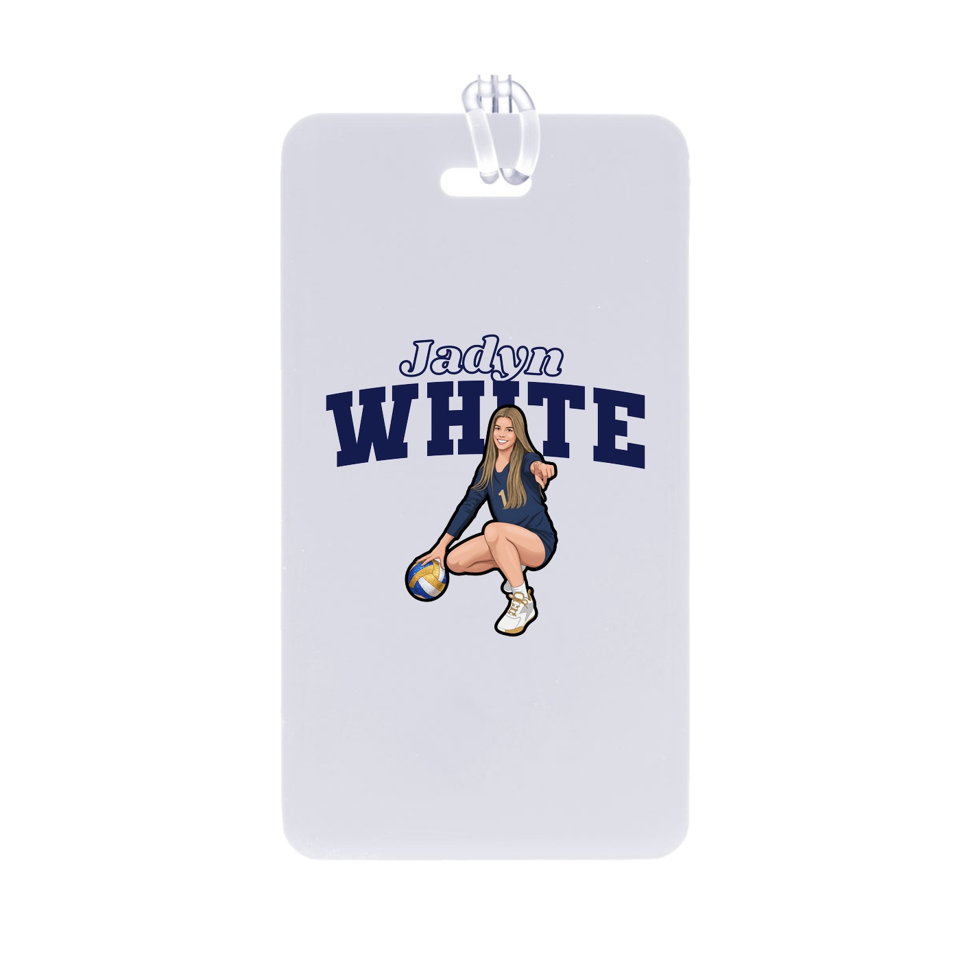 Bag Tag — Name Arch in Classic