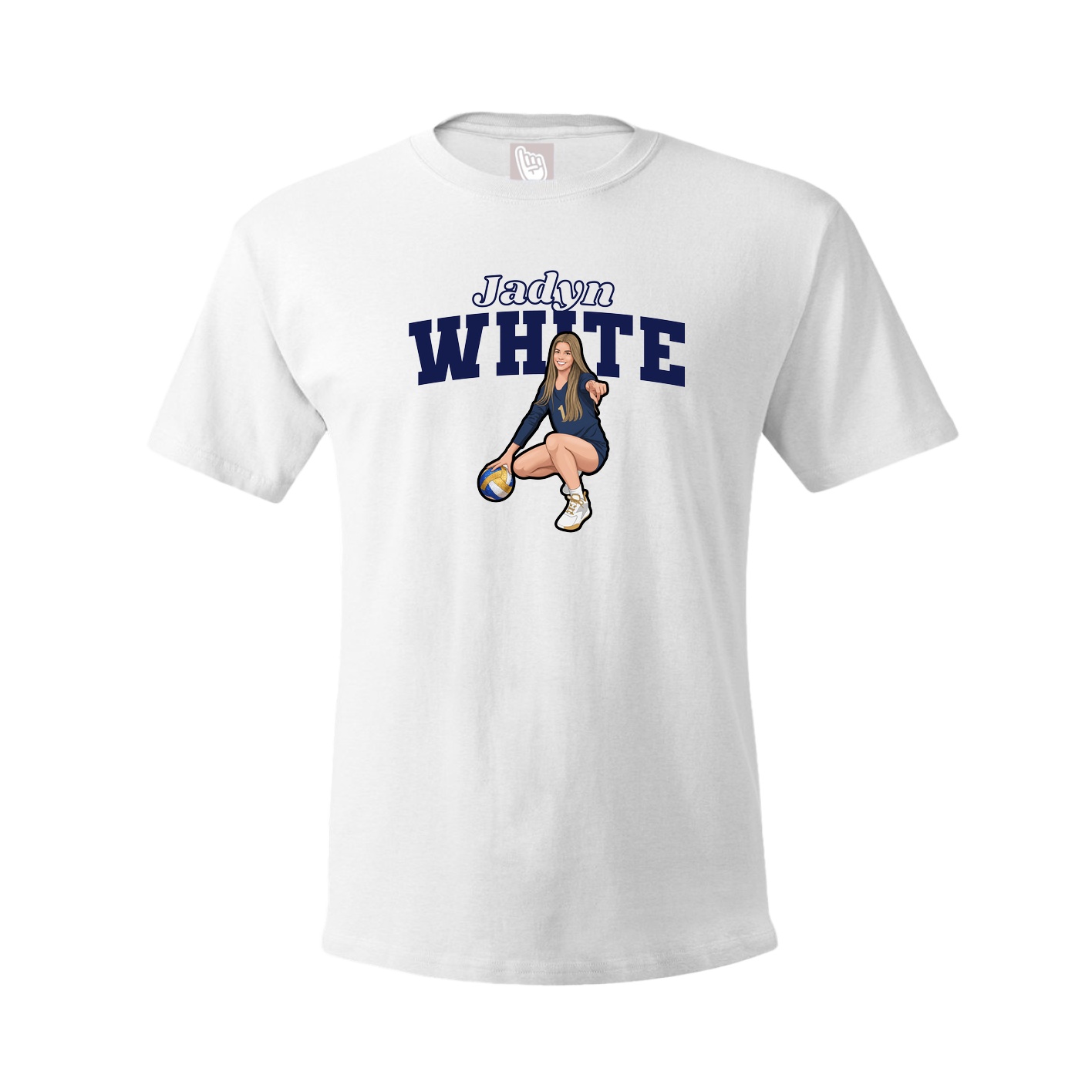 Tee — Name Arch in White