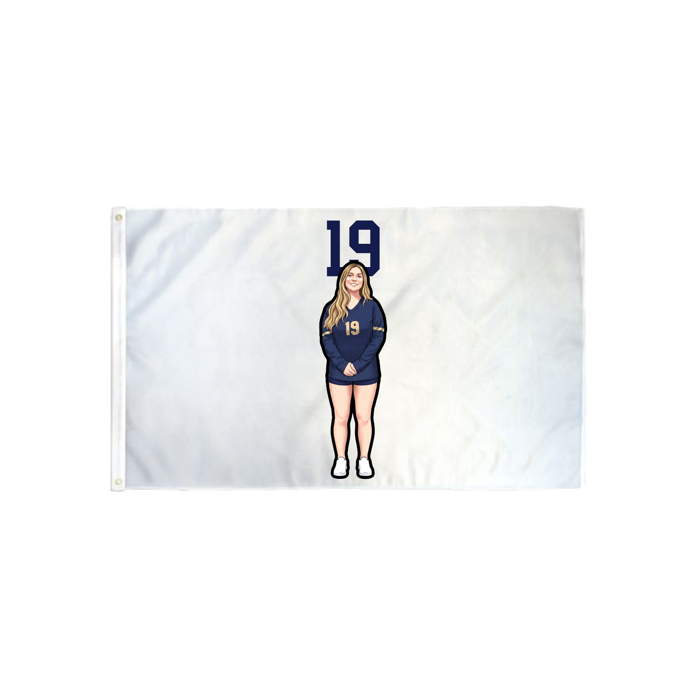 3x5 Flag — Number Top in Classic