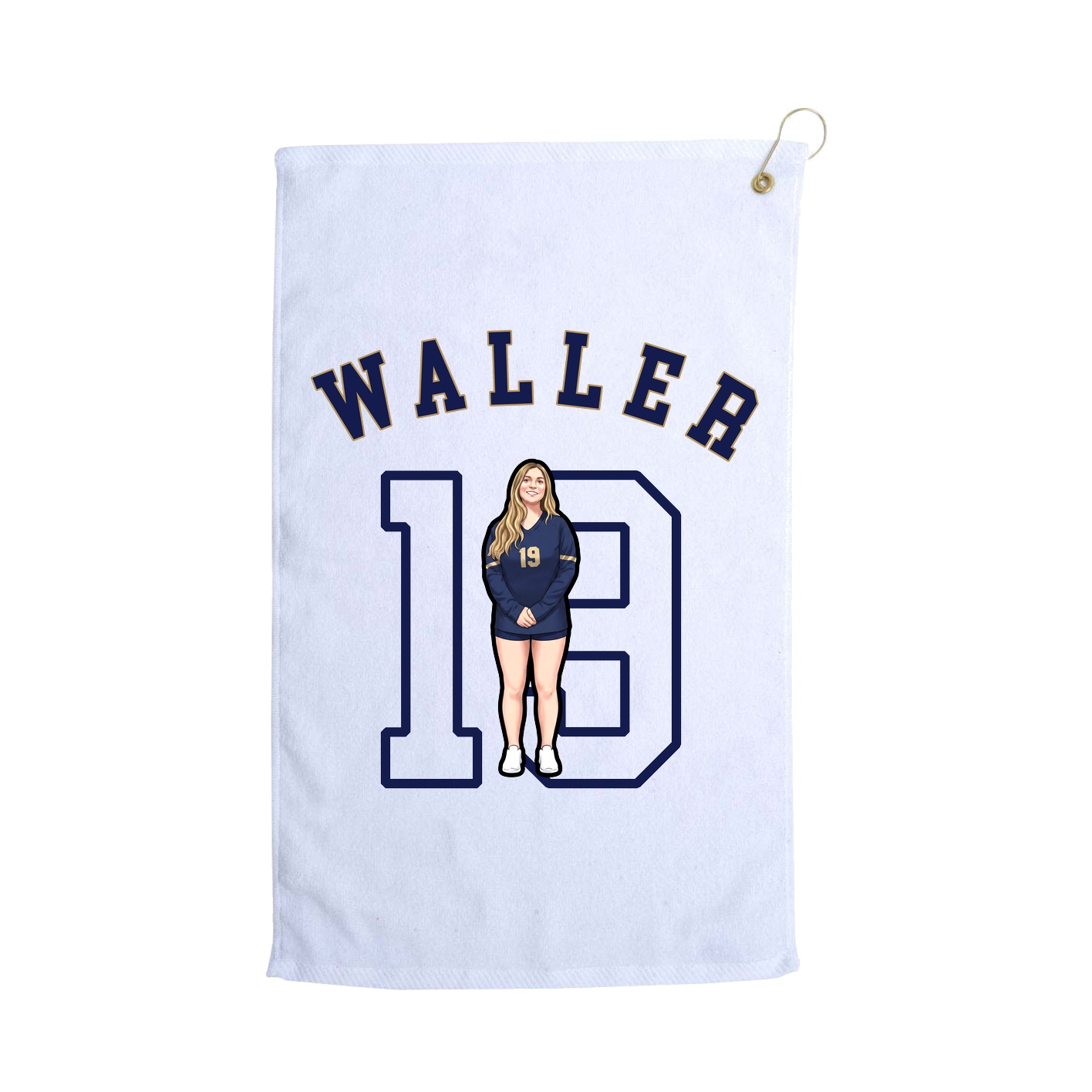 Golf Towel — Shirsey Arch in White