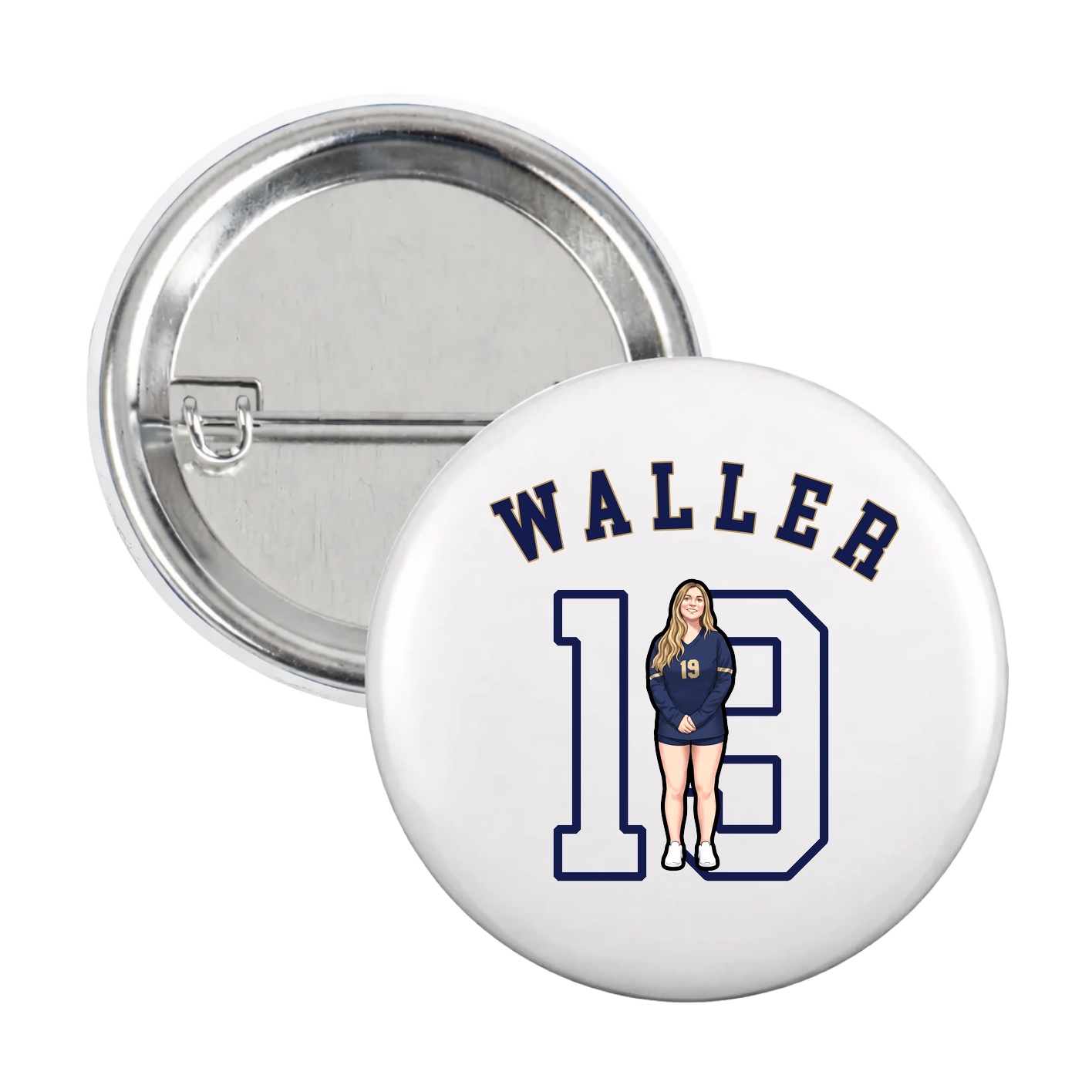 Game Day Button — Shirsey Arch in White
