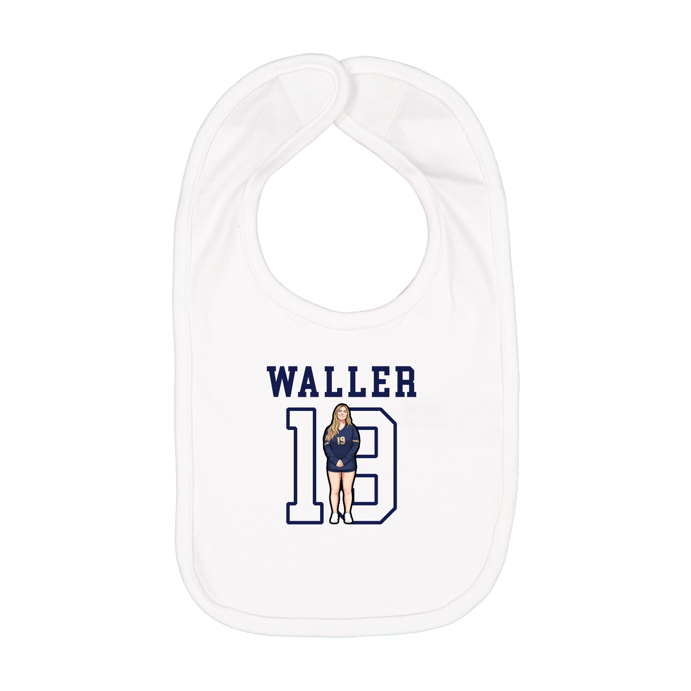 Infant Bib — Shirsey in White