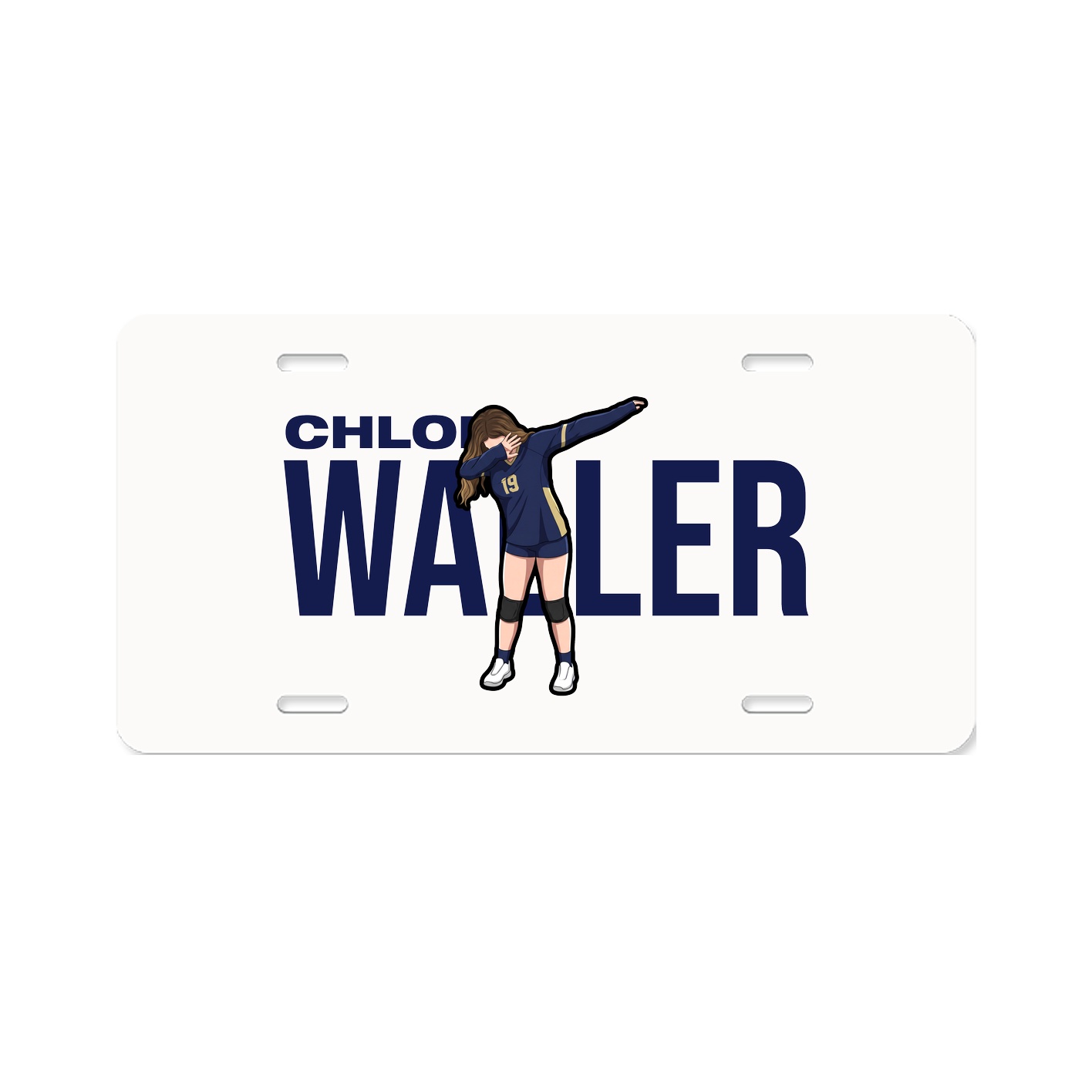 License Plate — Player Name in Classic