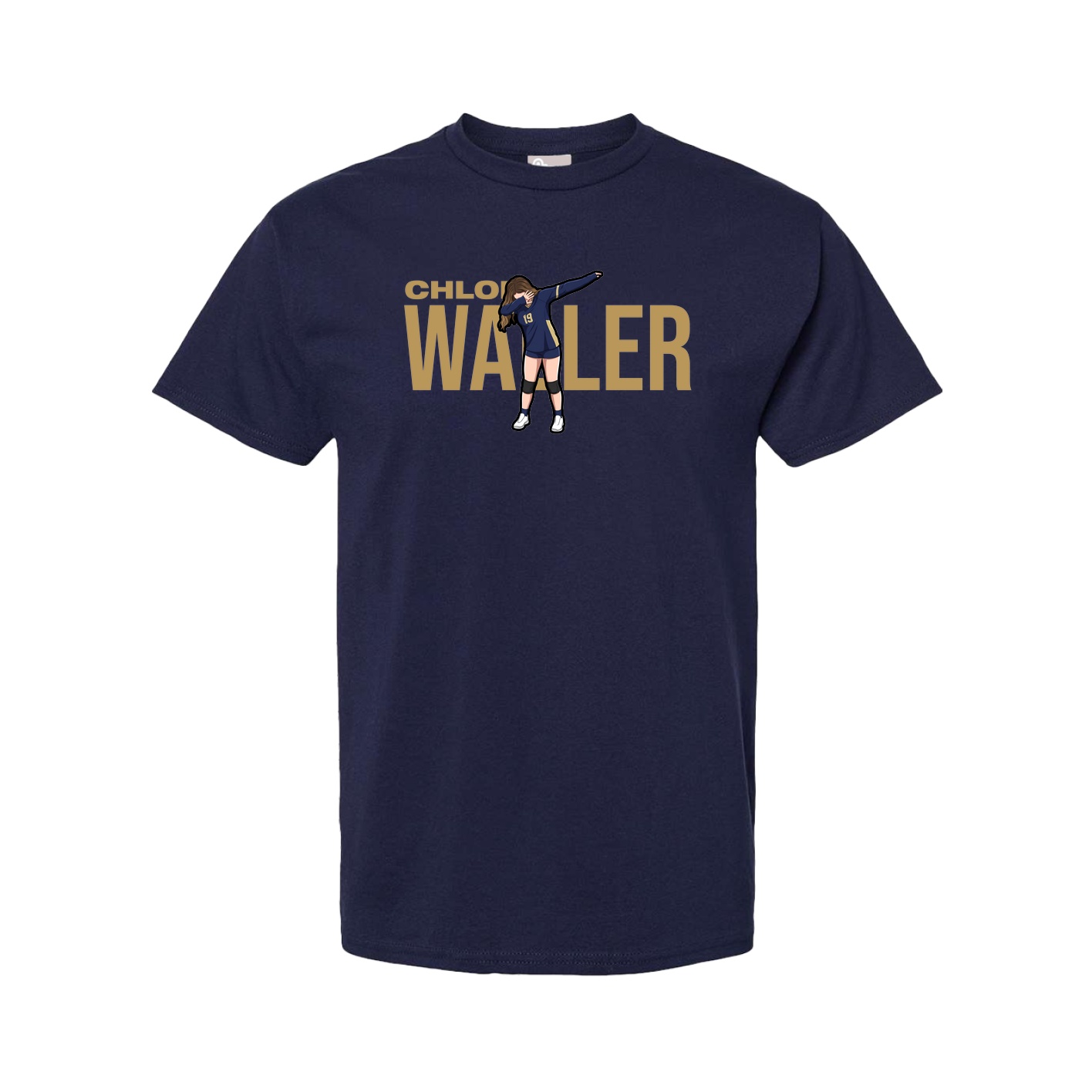 Tee — Player Name in Navy