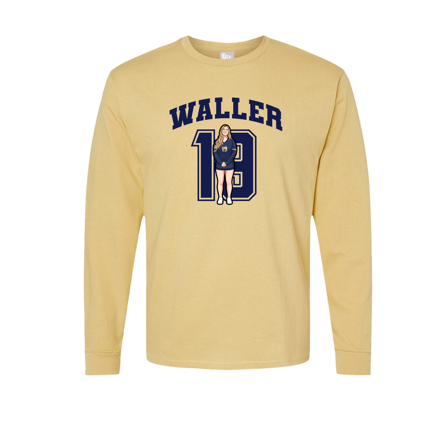 Long Sleeve Tee — Number in Vegas Gold