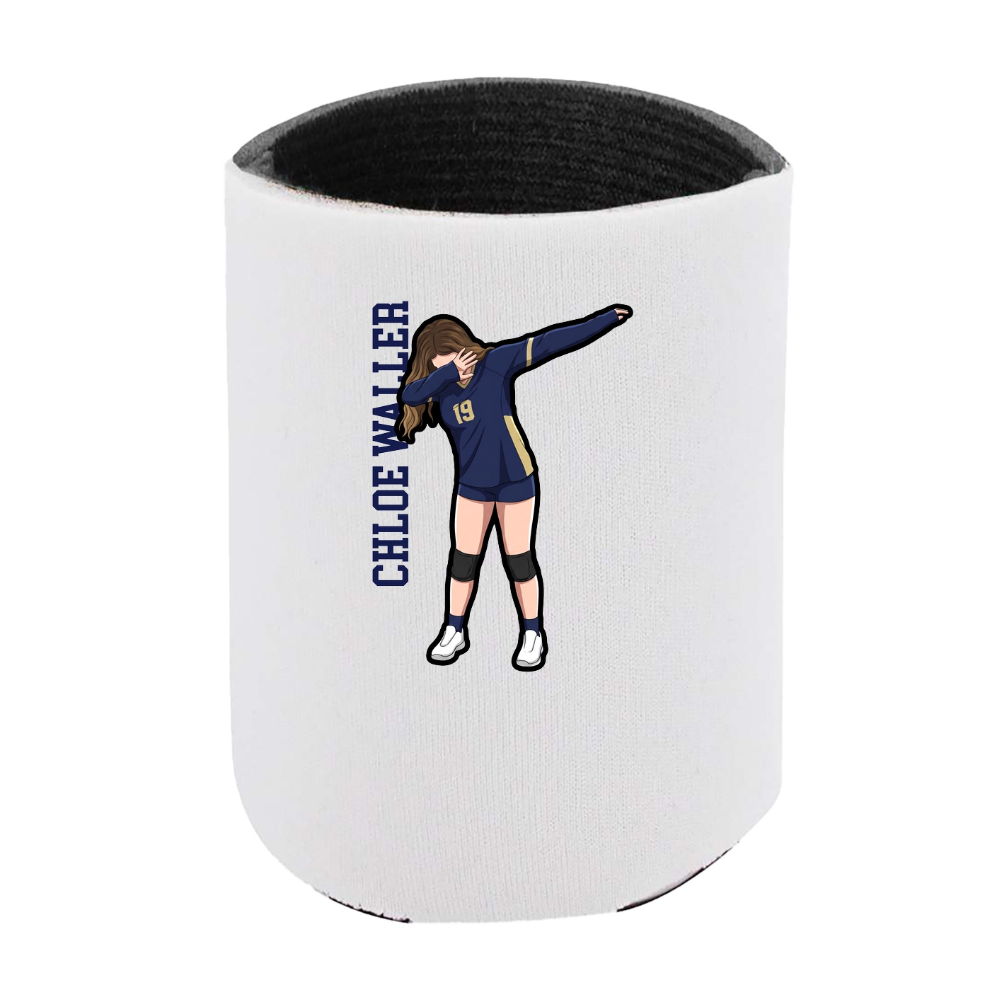 Can Holder — Name Vertical in White