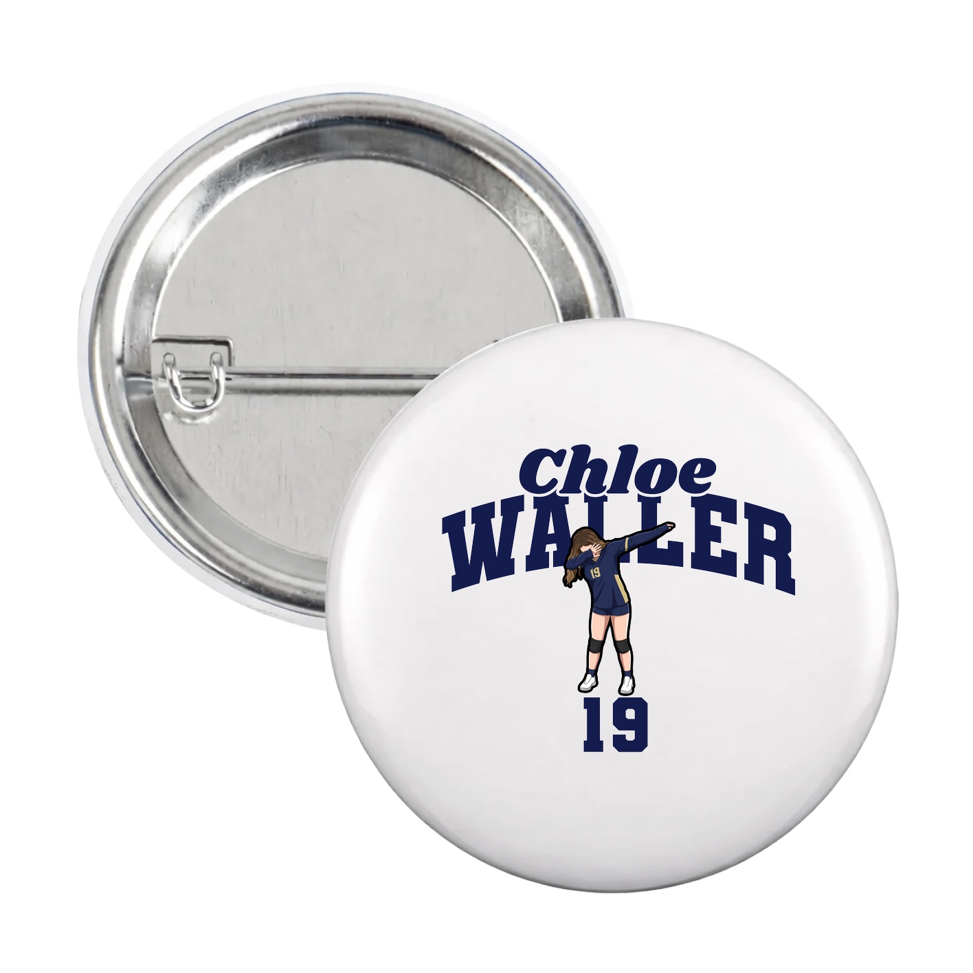 Game Day Button — Signature Arch in White