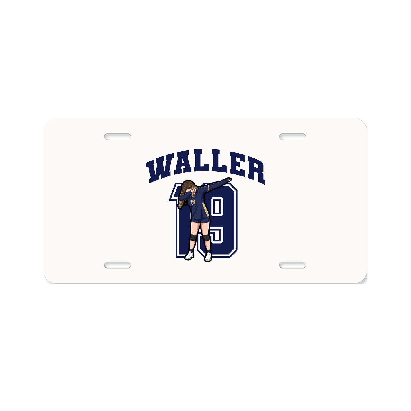 License Plate — Number in Classic