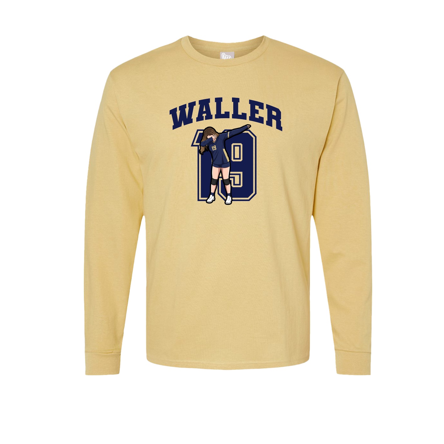 Long Sleeve Tee — Number in Vegas Gold