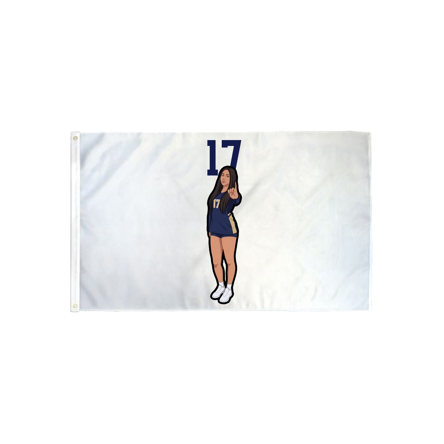 3x5 Flag — Number Top in Classic