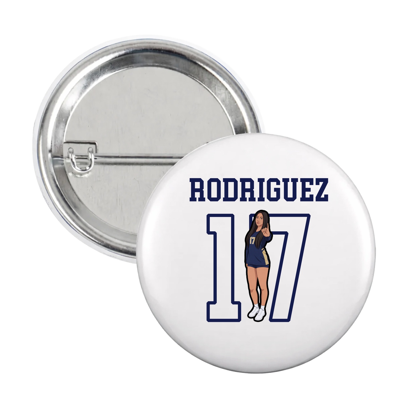 Game Day Button — Shirsey in White