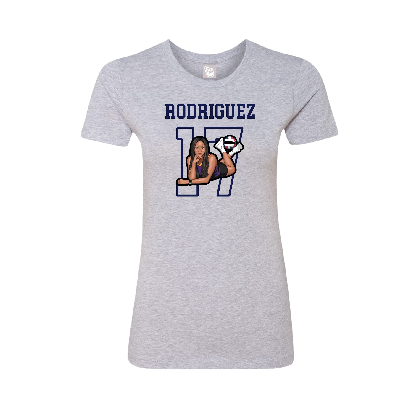 Fitted Women's Tee — Shirsey in Grey