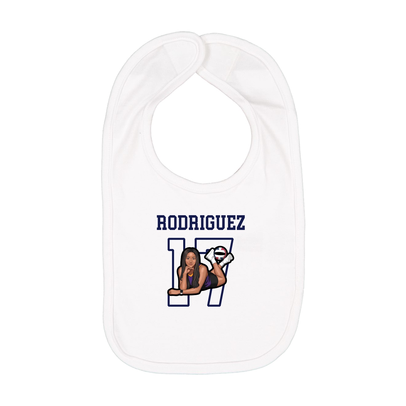 Infant Bib — Shirsey in White