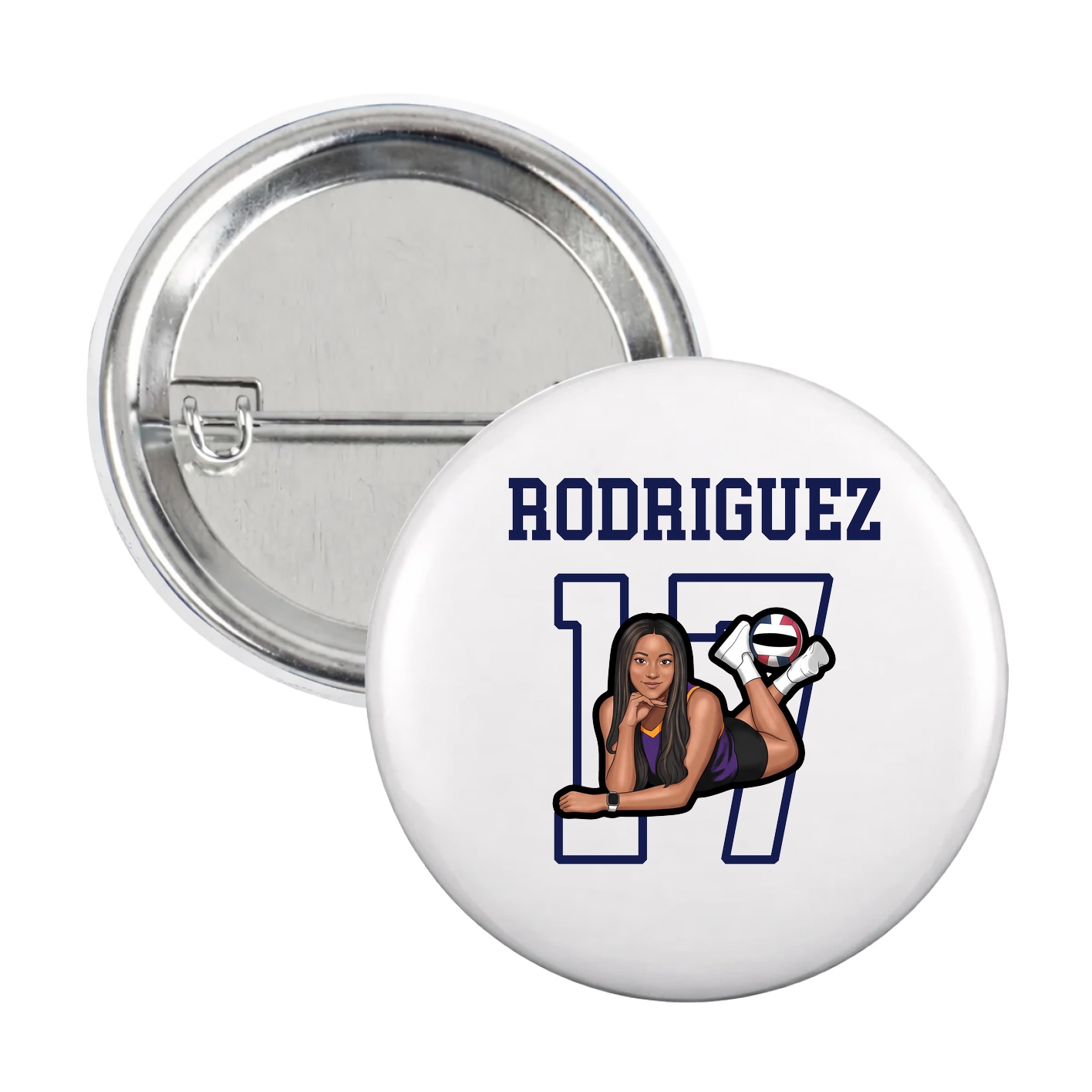 Game Day Button — Shirsey in White