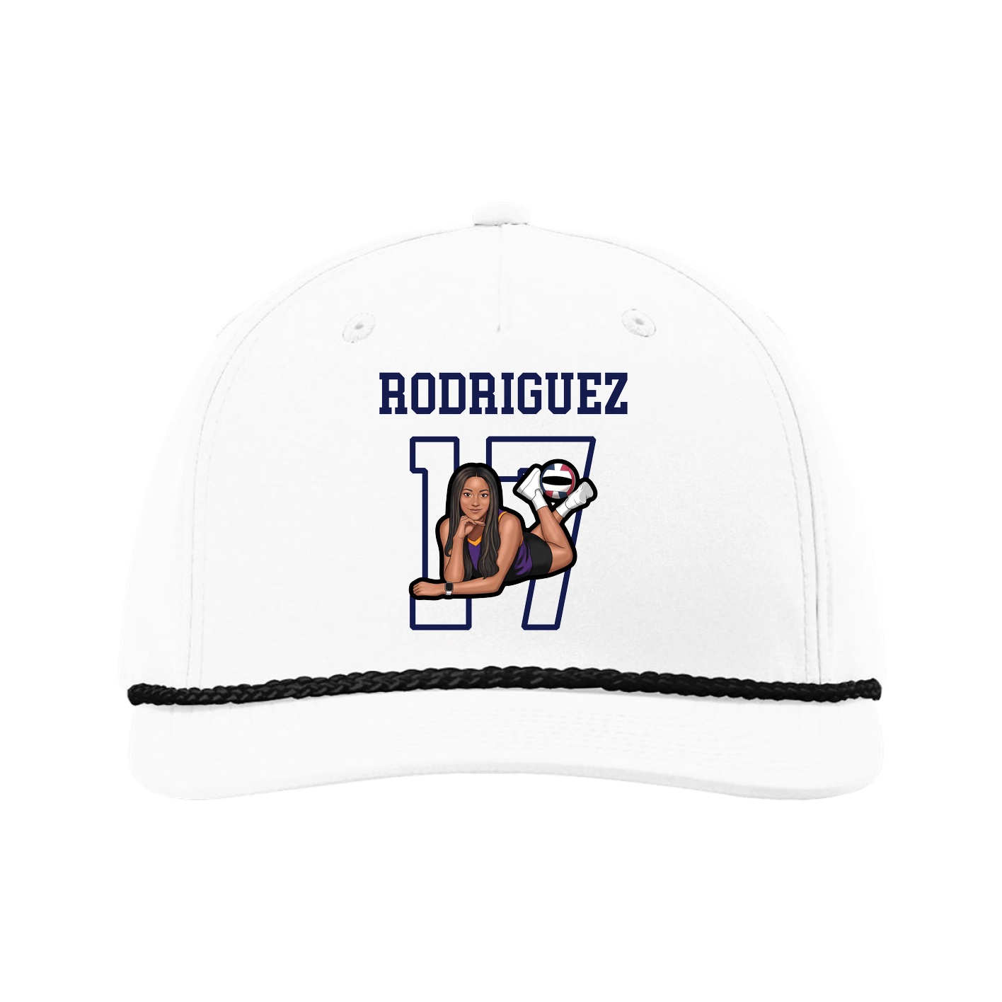 Five-Panel Classic Rope Cap — Shirsey in White